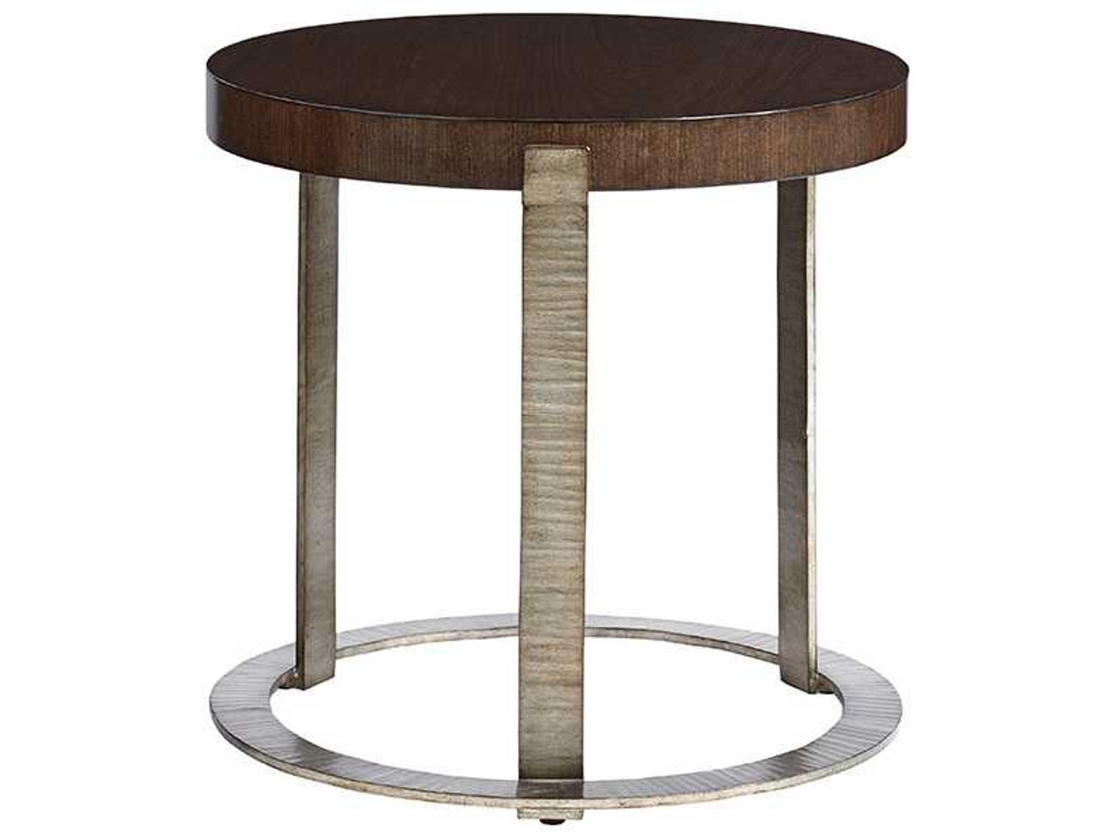 Laurel Canyon Round Wood End Table