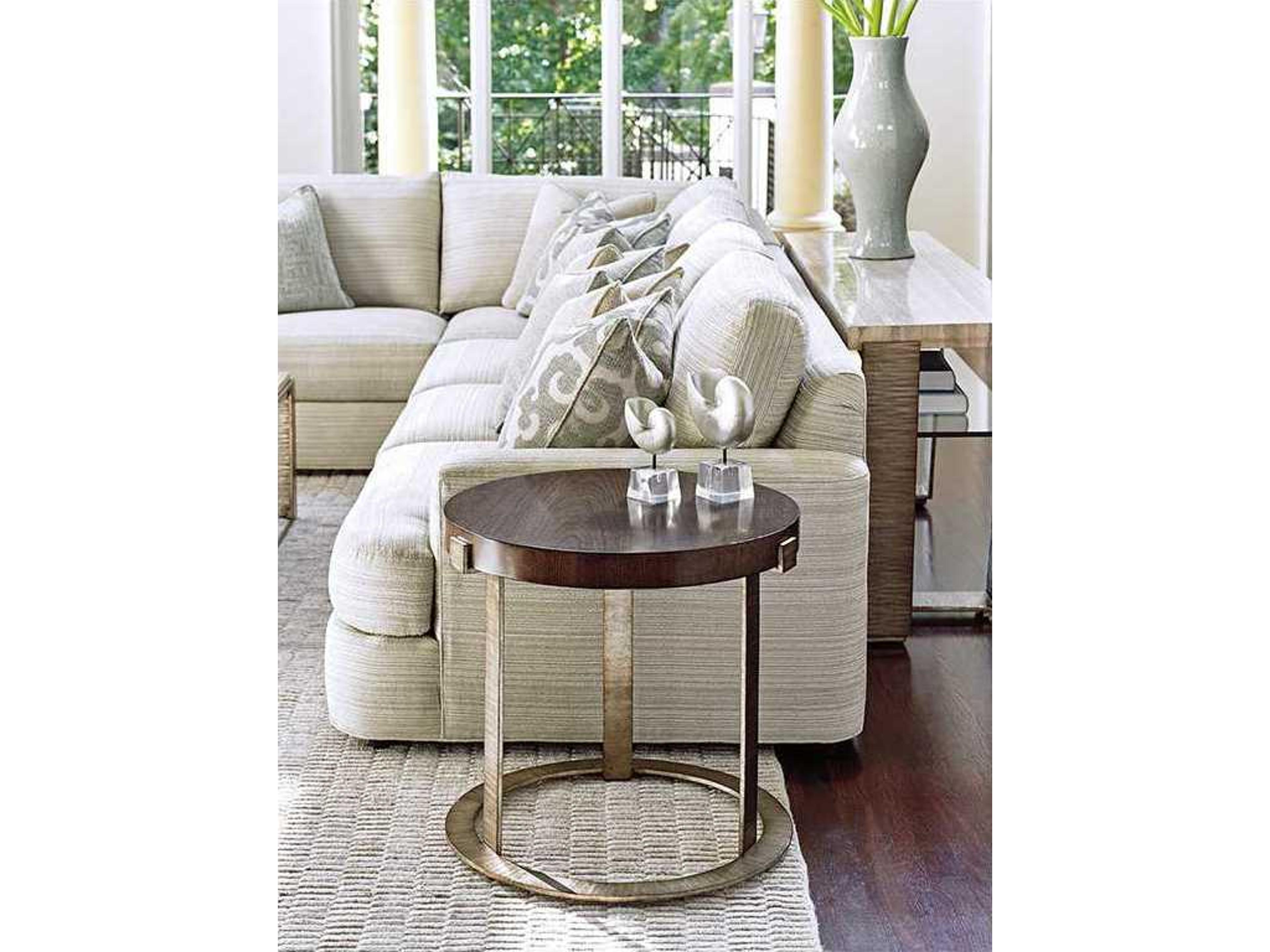 Lexington Laurel Canyon Round Wood End Table
