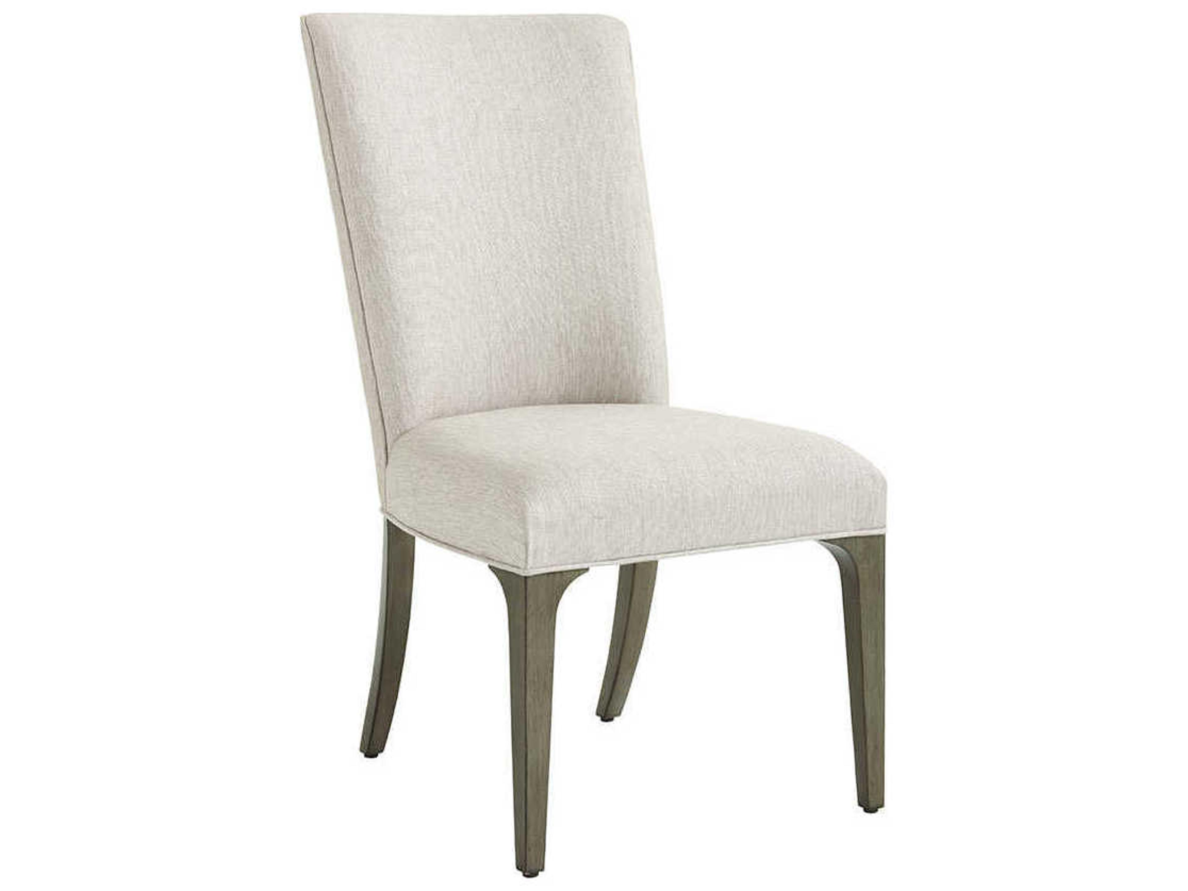 Lexington Maple Wood Gray Upholstered Side Dining Chair