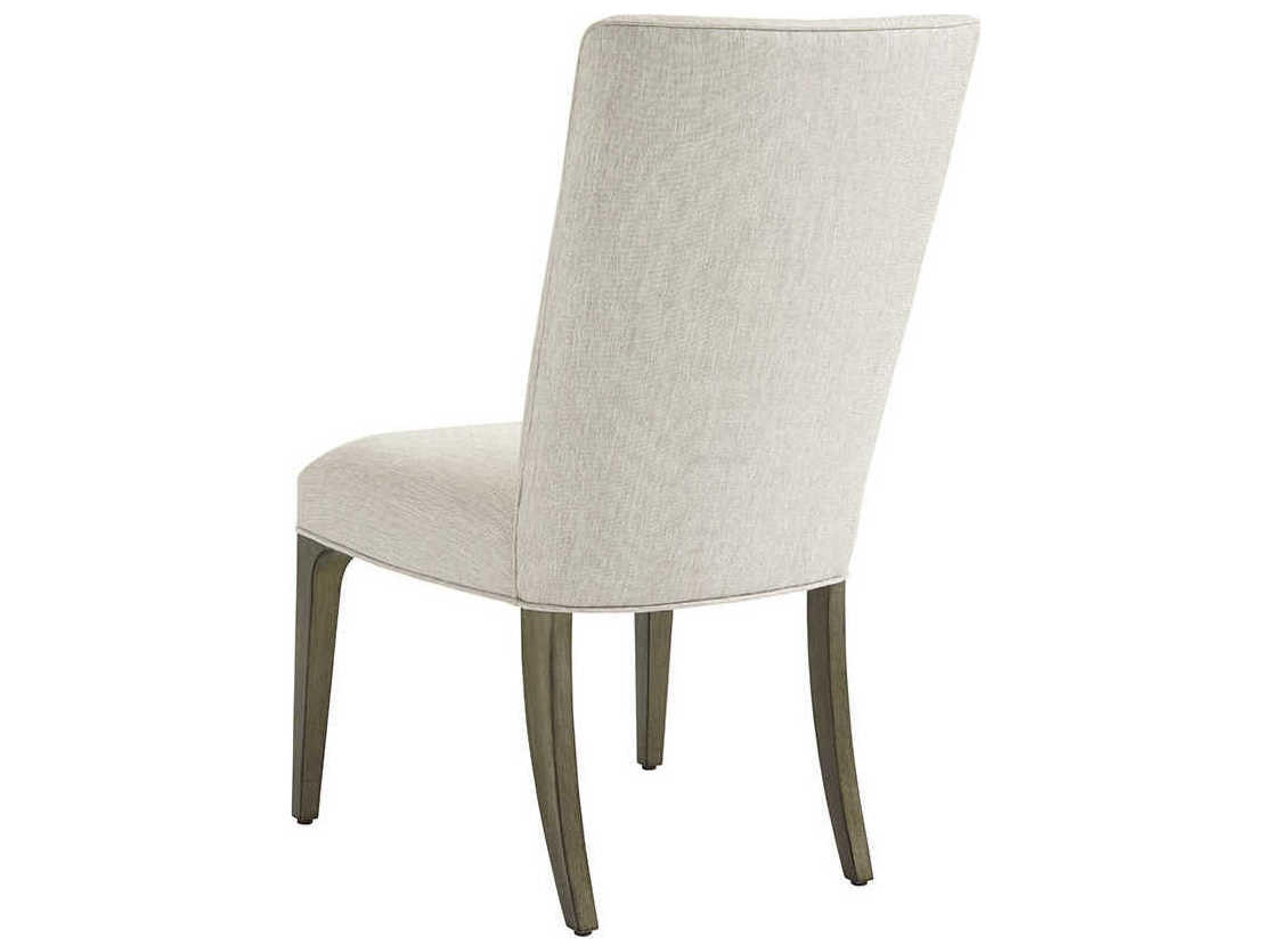 Lexington Maple Wood Gray Upholstered Side Dining Chair