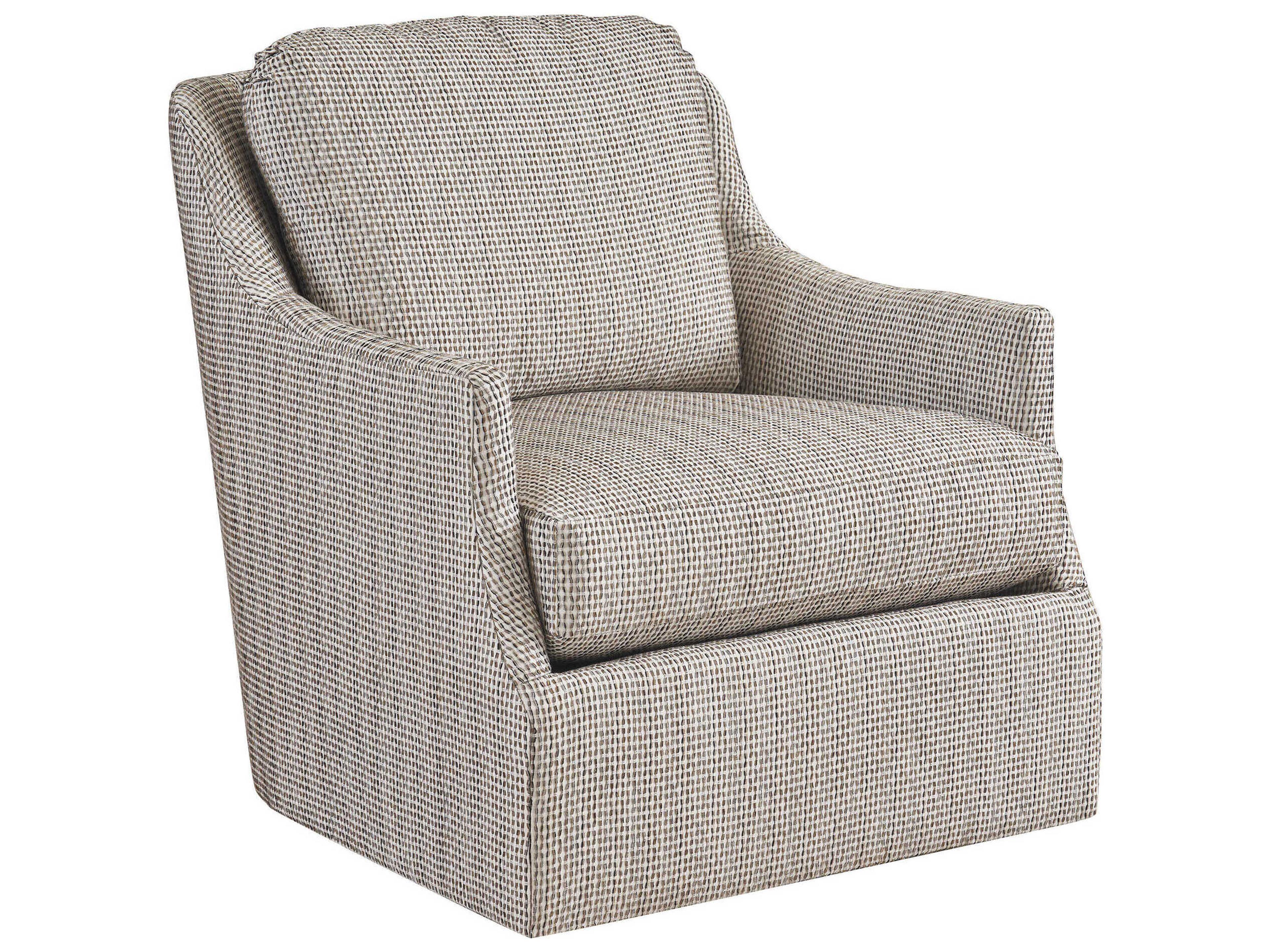 Rendezvous Montford Swivel Gray Accent Chair