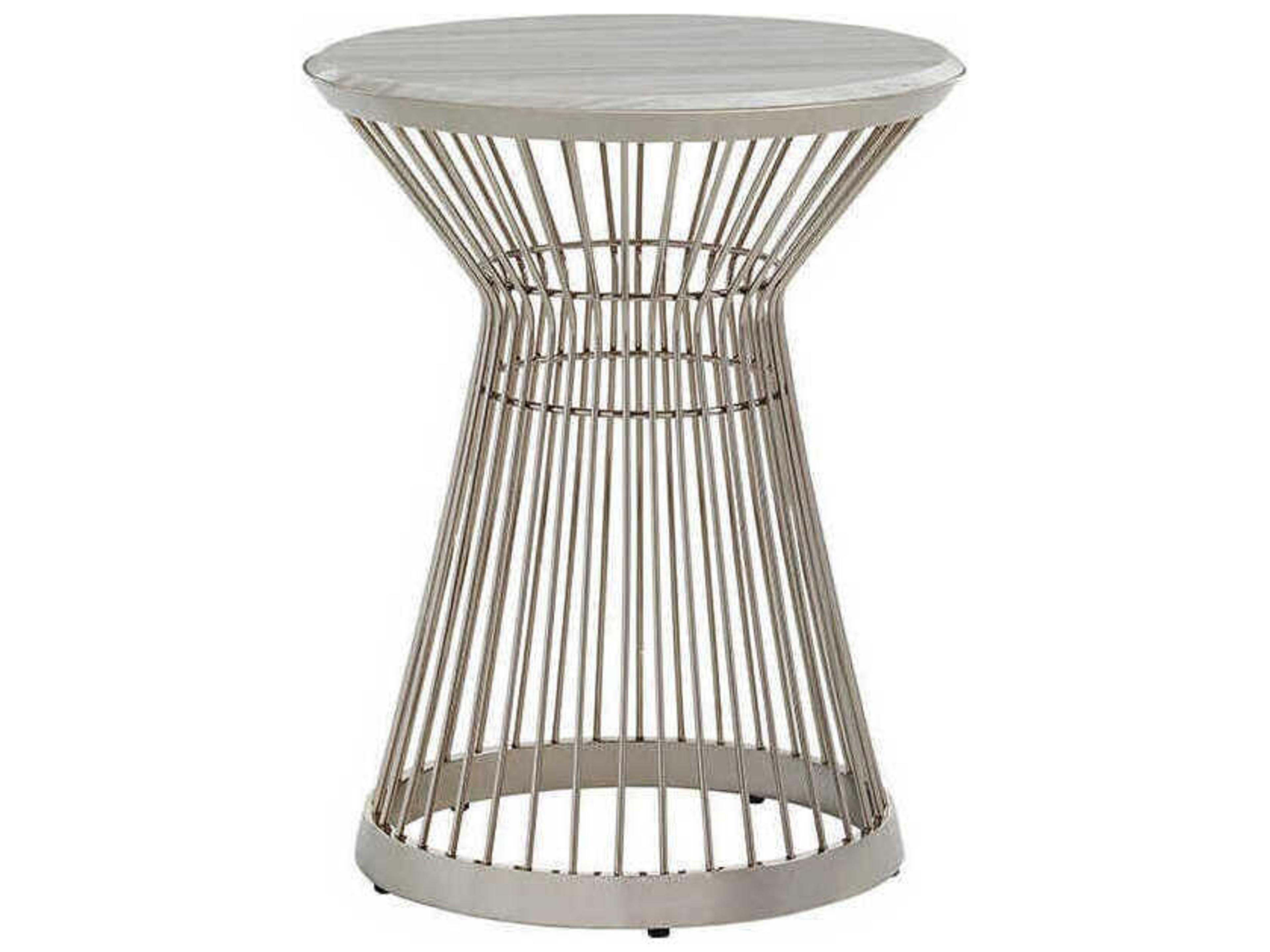 Round Marble End Table