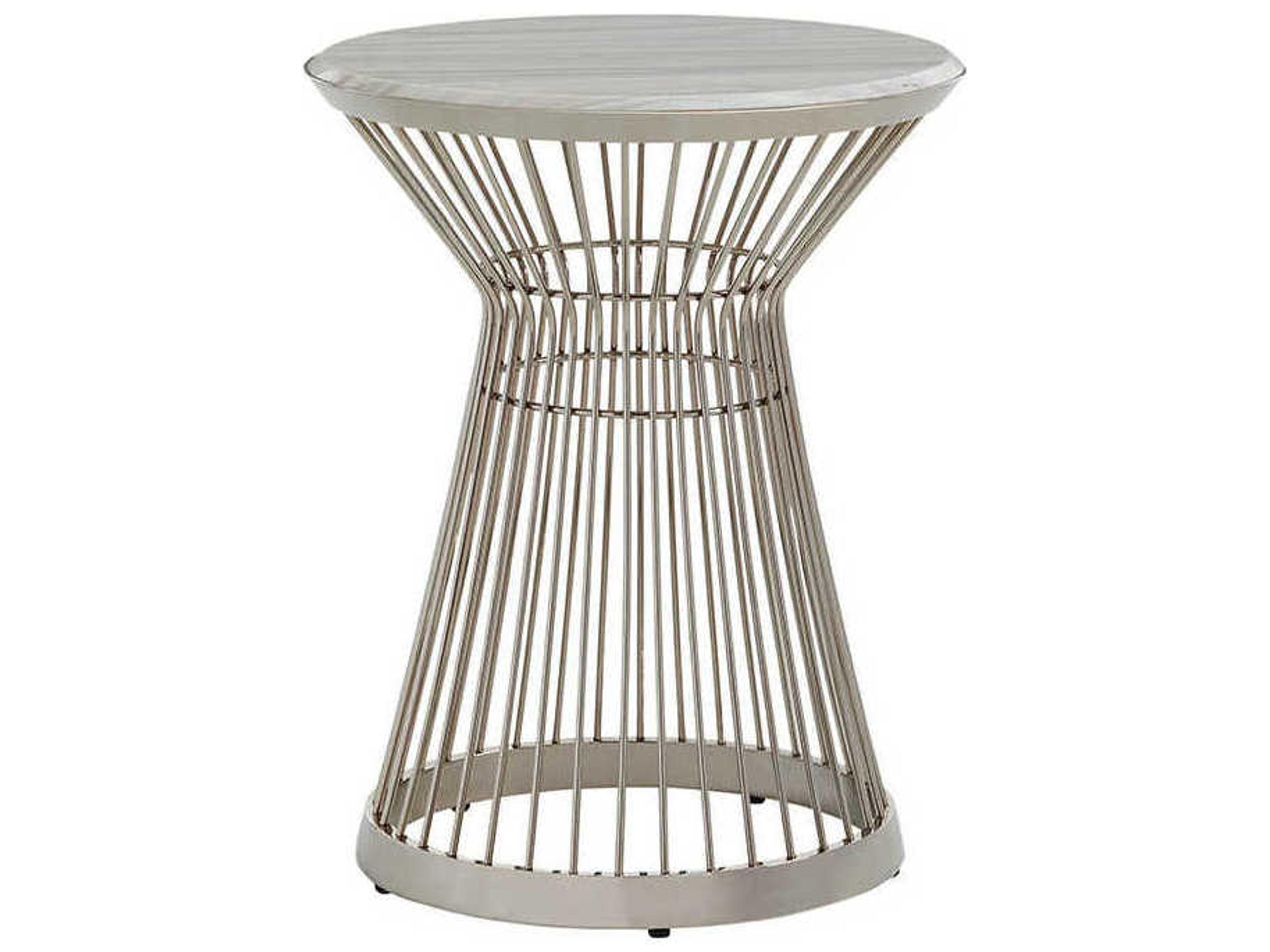 Lexington Round Marble End Table