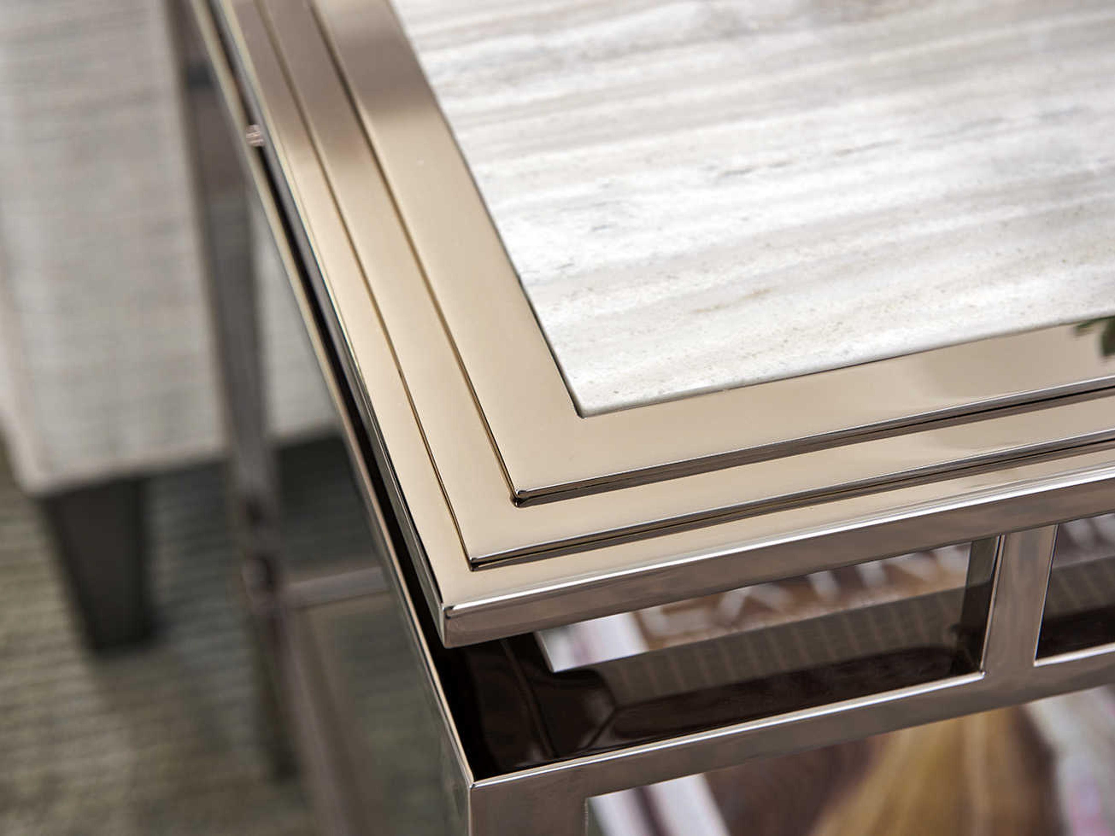 Lexington Rectangular Marble End Table