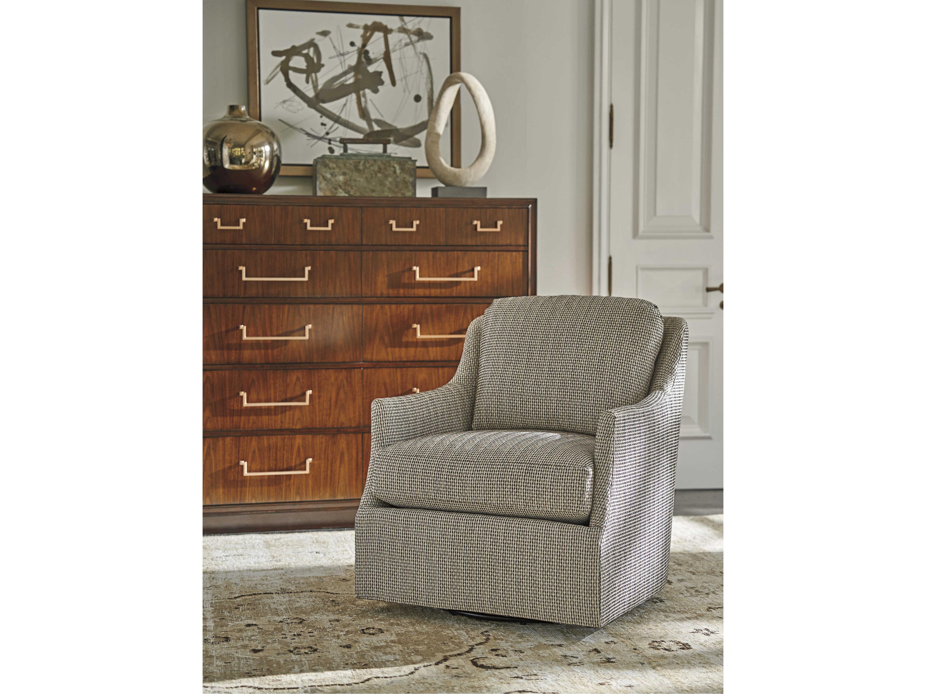 Lexington Rendezvous Ascot Brown Walnut Wood Accent Chest