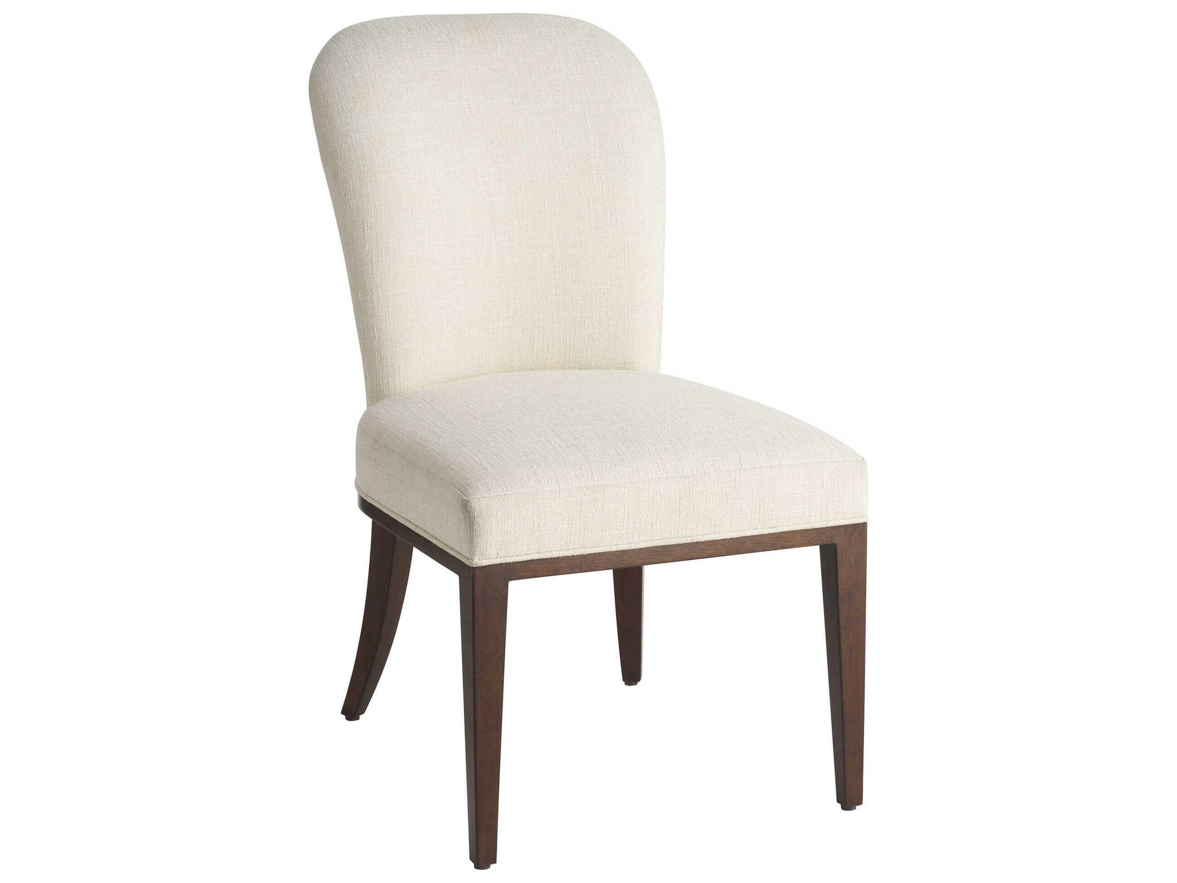 Rendezvous Lambeth White Upholstered Armless Dining Chair