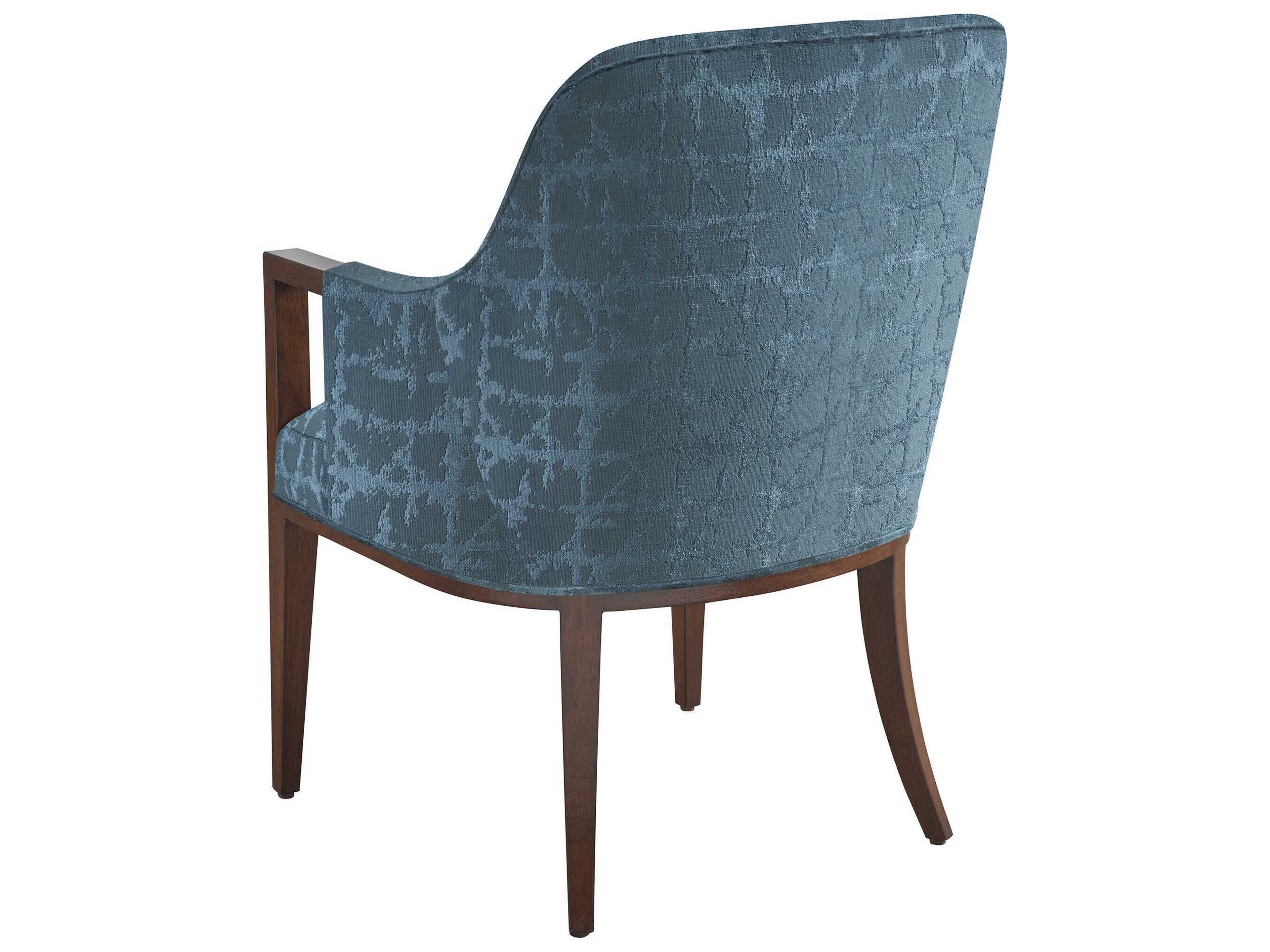 Lexington Rendezvous Lambeth Blue Upholstered Arm Dining Chair