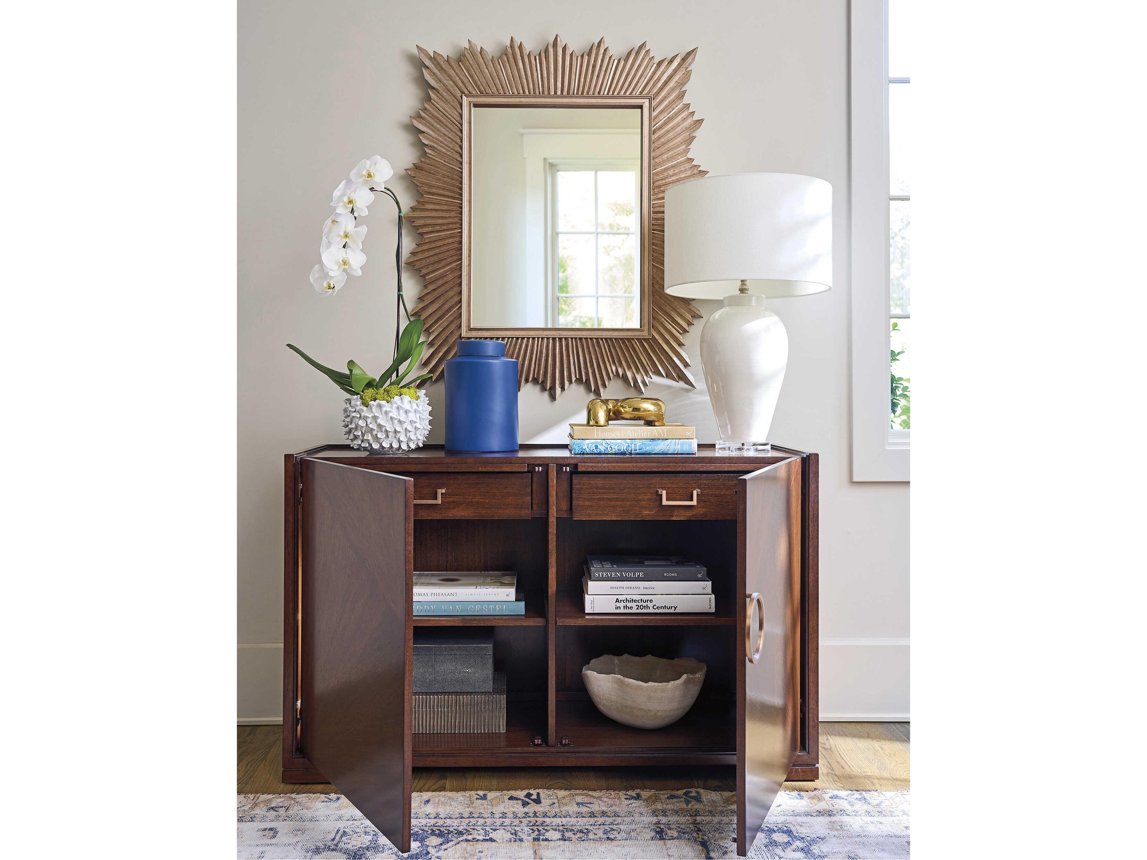 Lexington Rendezvous Kilburn Brown Walnut Wood Accent Chest