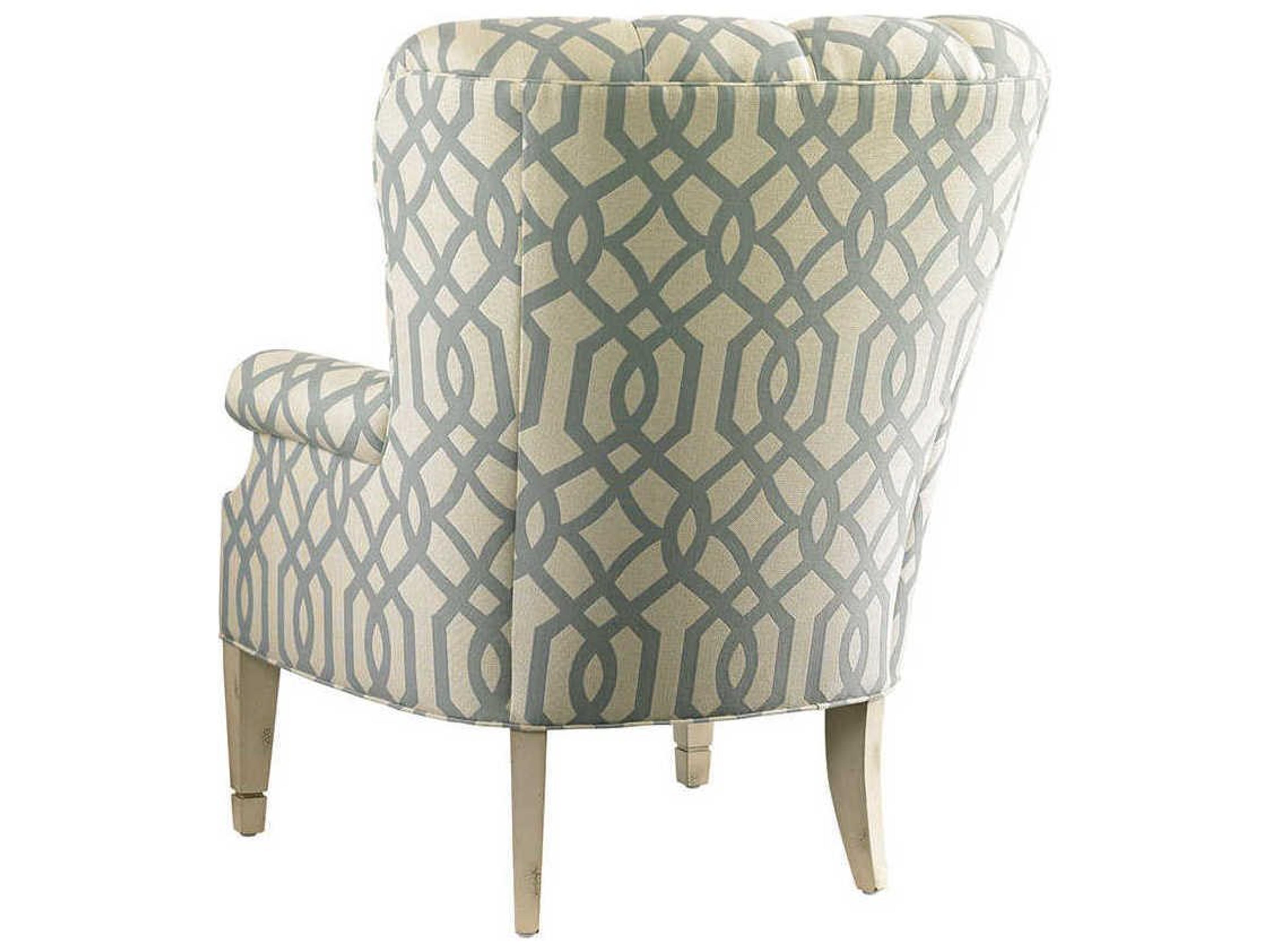 Lexington Upholstery Fabric Tufted Accent Chair