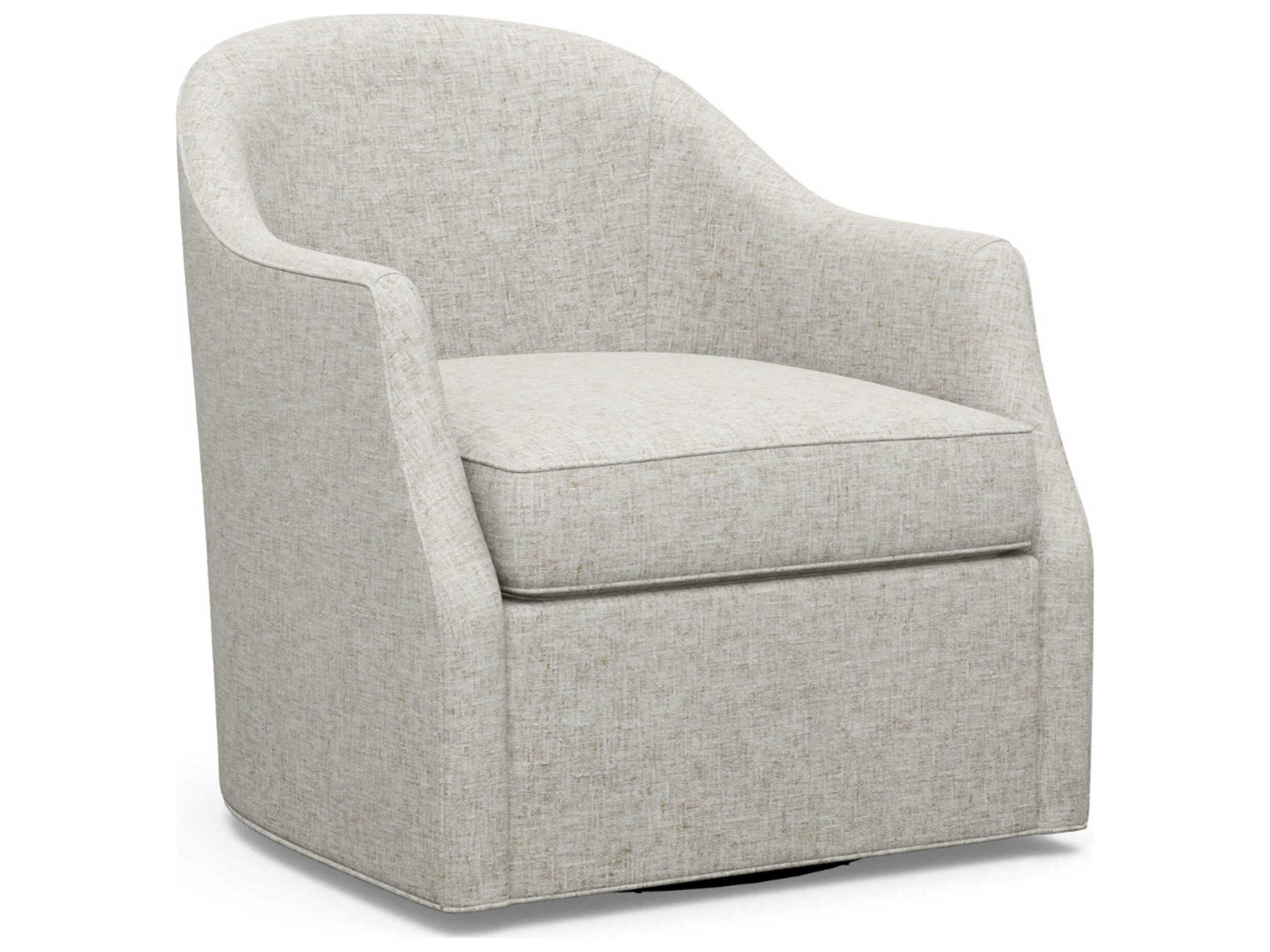 Ariana Escala Swivel Gray Accent Chair
