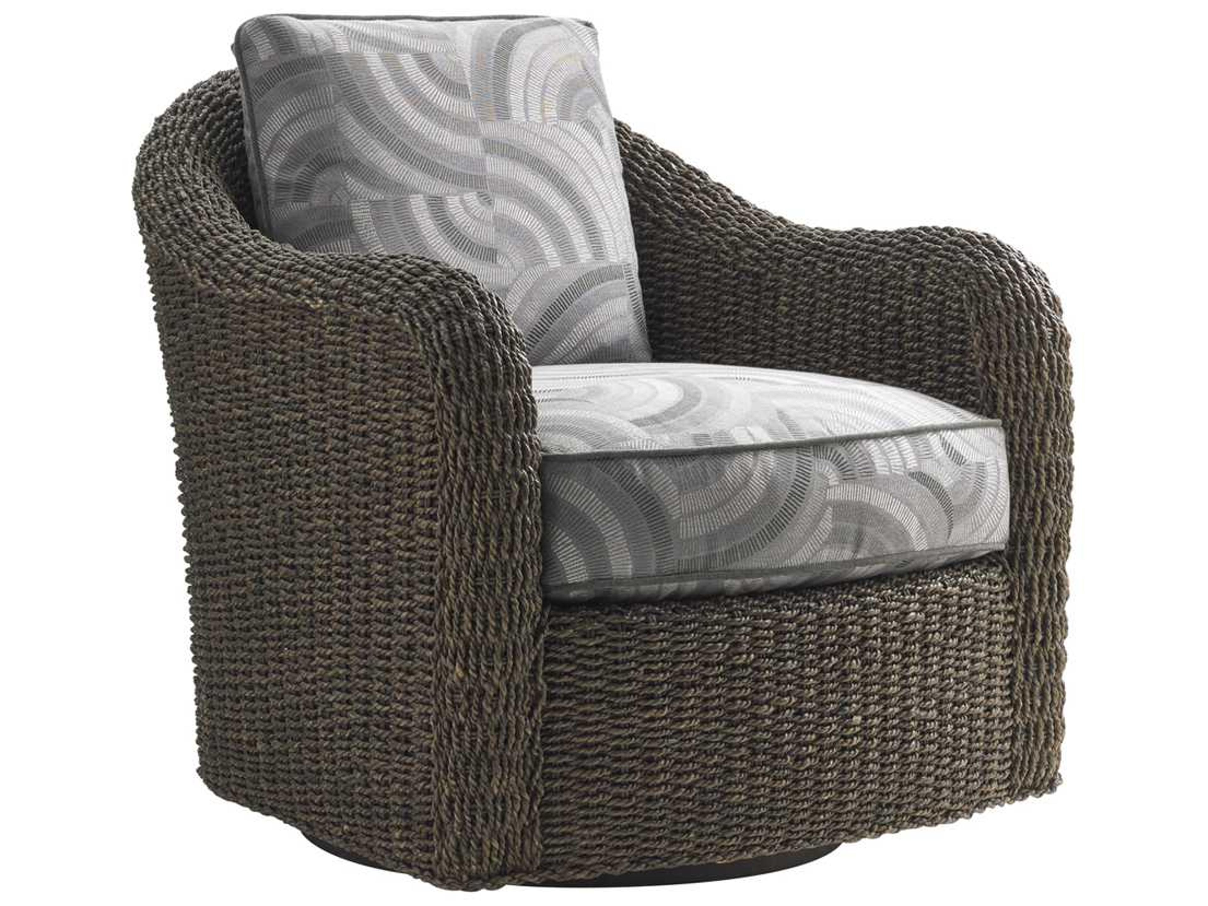 Oyster Bay Swivel Fabric Accent Chair