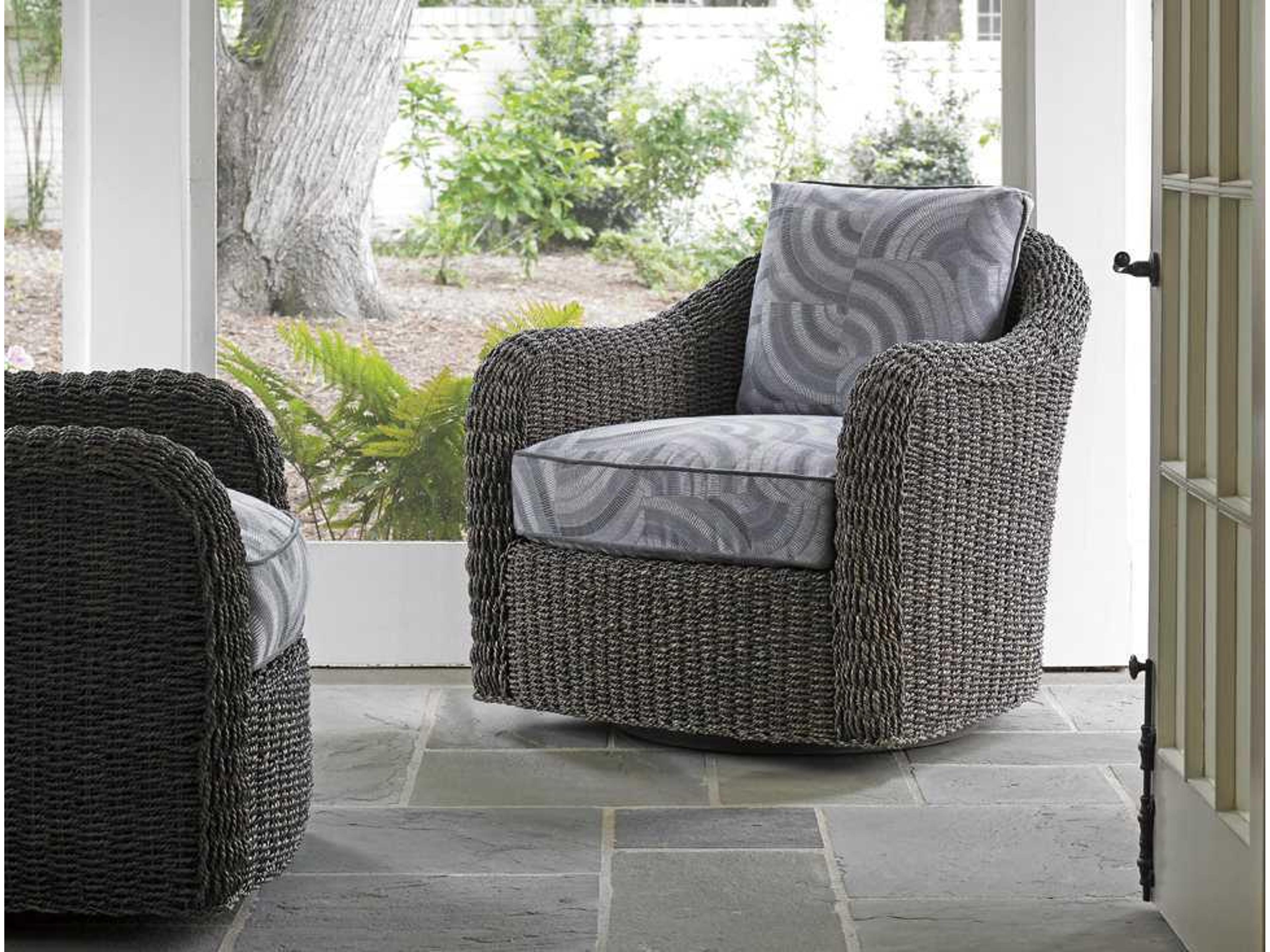 Lexington Oyster Bay Swivel Fabric Accent Chair