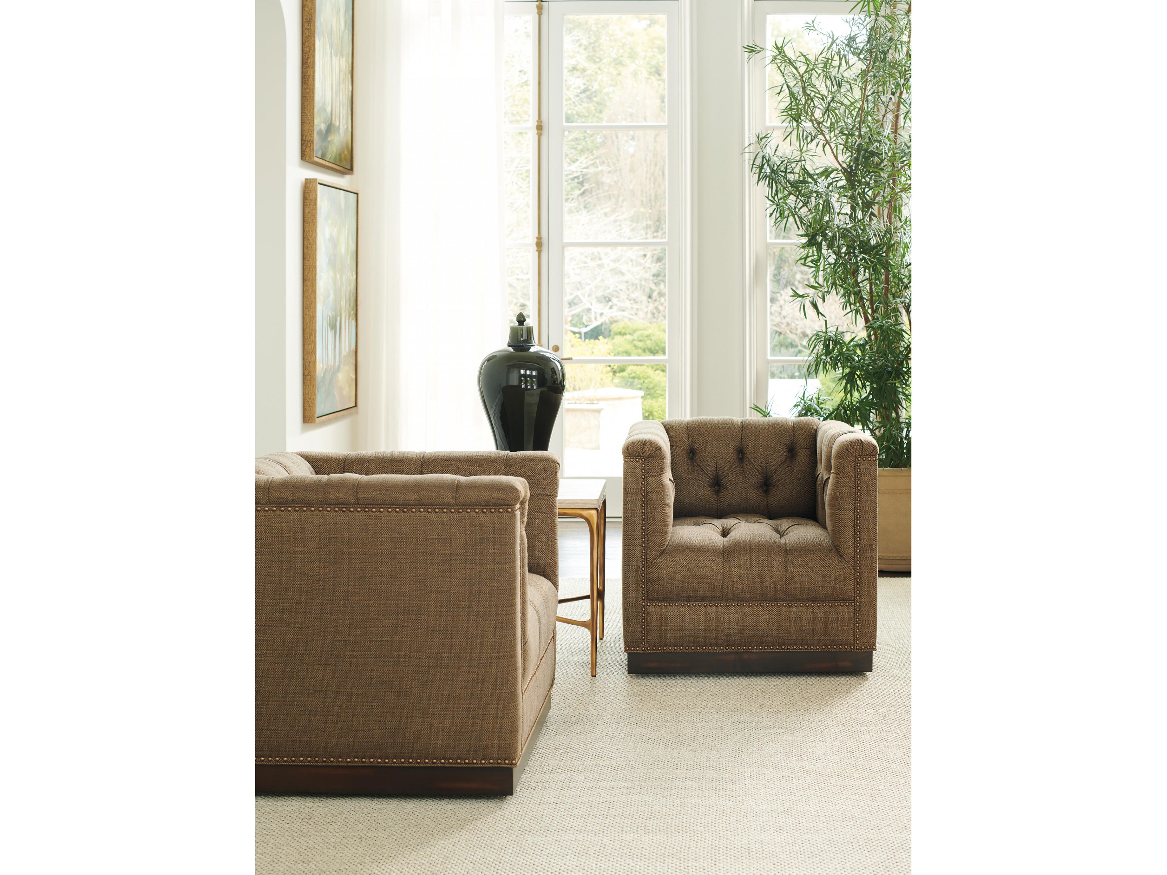 Lexington Silverado Swivel Fabric Accent Chair