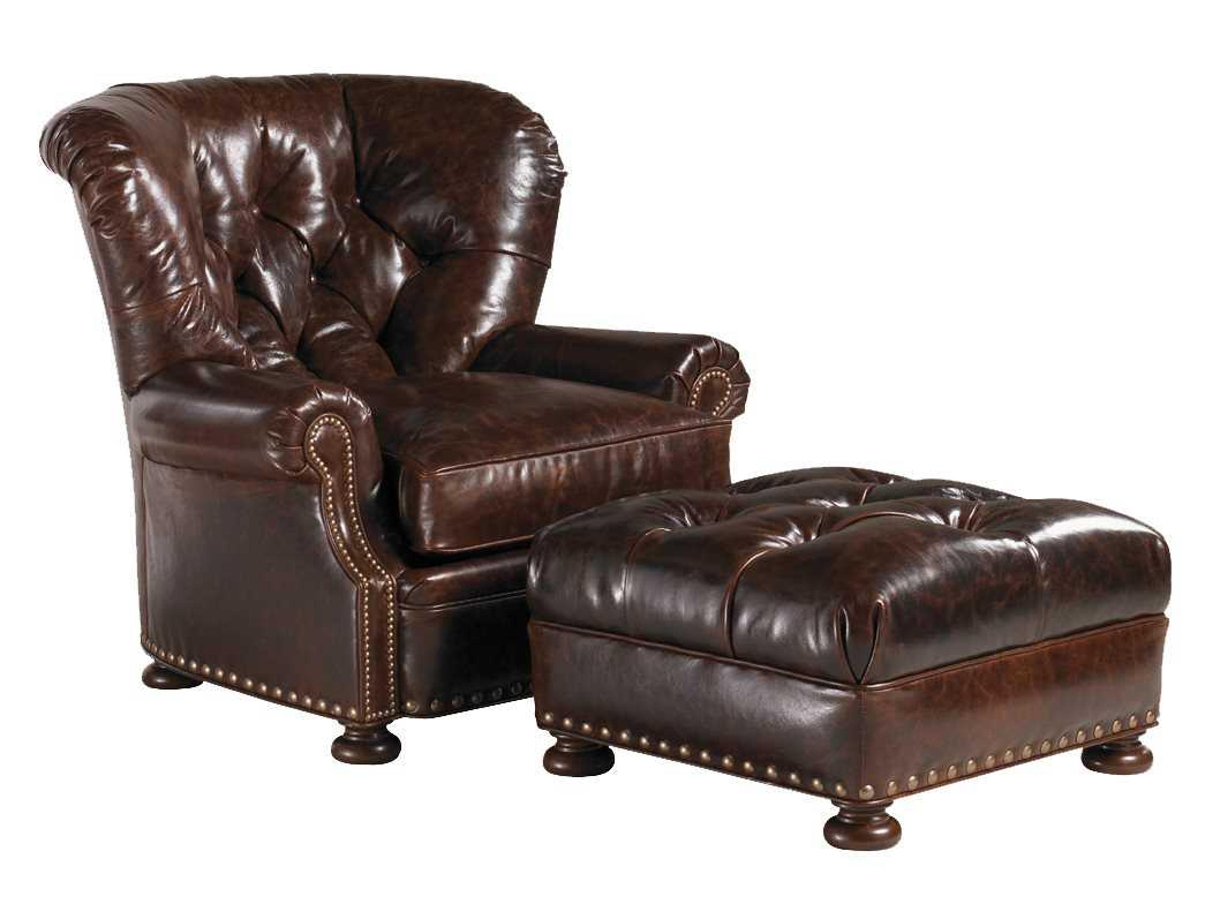 Lexington Upholstery Fabric Tufted Accent Chair