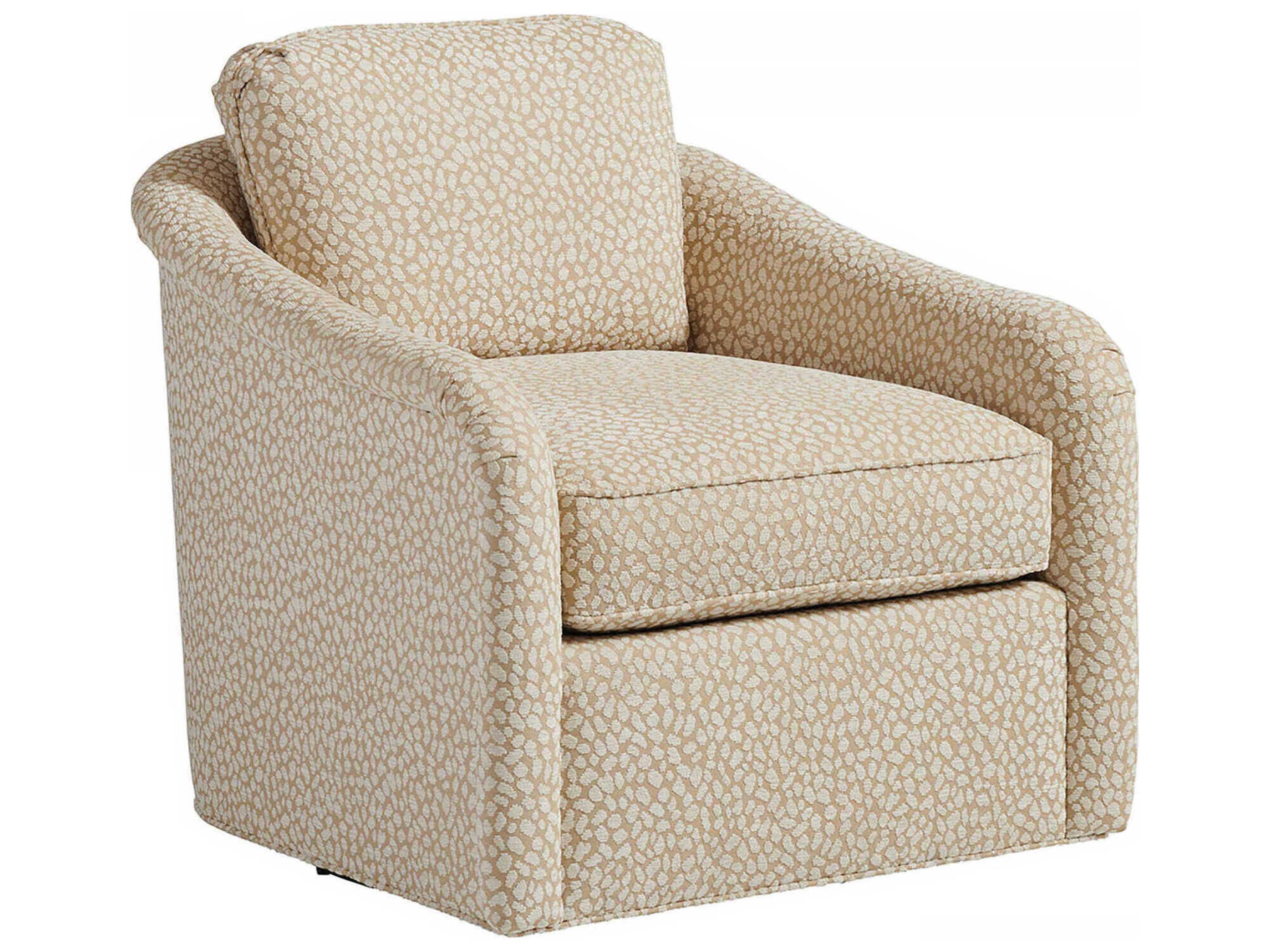 Lexington Upholstery Swivel Fabric Accent Chair