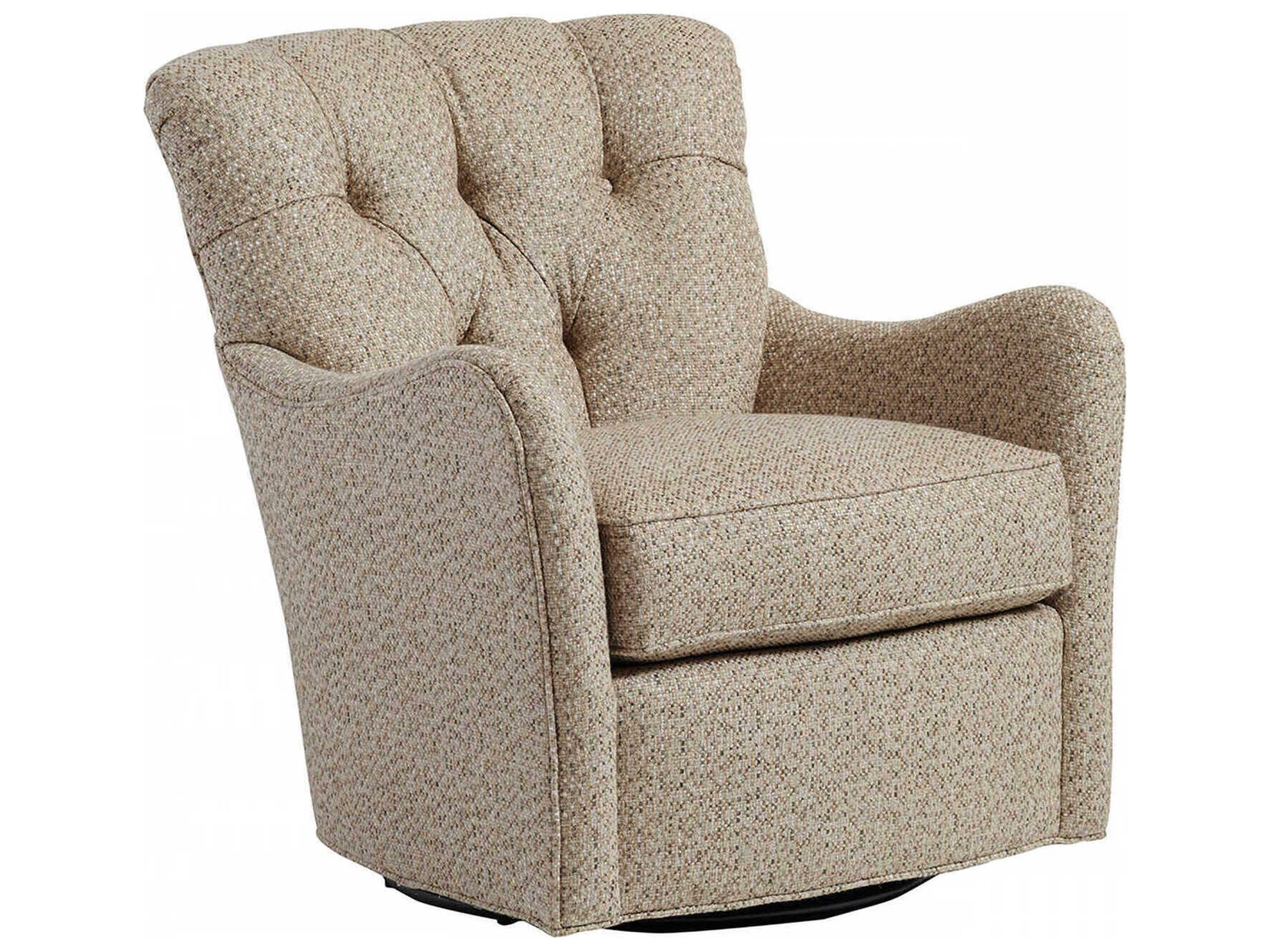 Lexington Upholstery Swivel Fabric Accent Chair