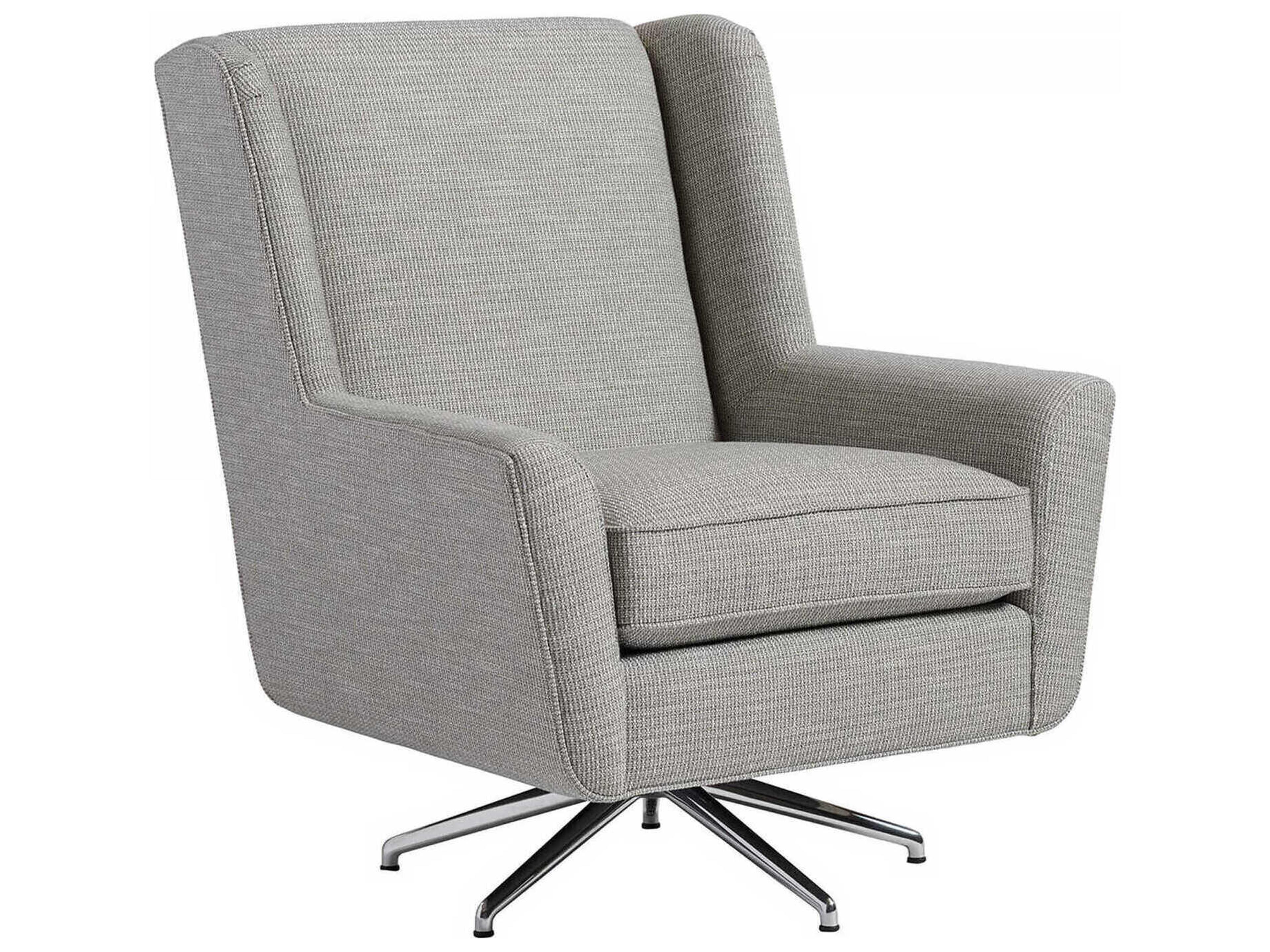 Lexington Upholstery Swivel Fabric Accent Chair