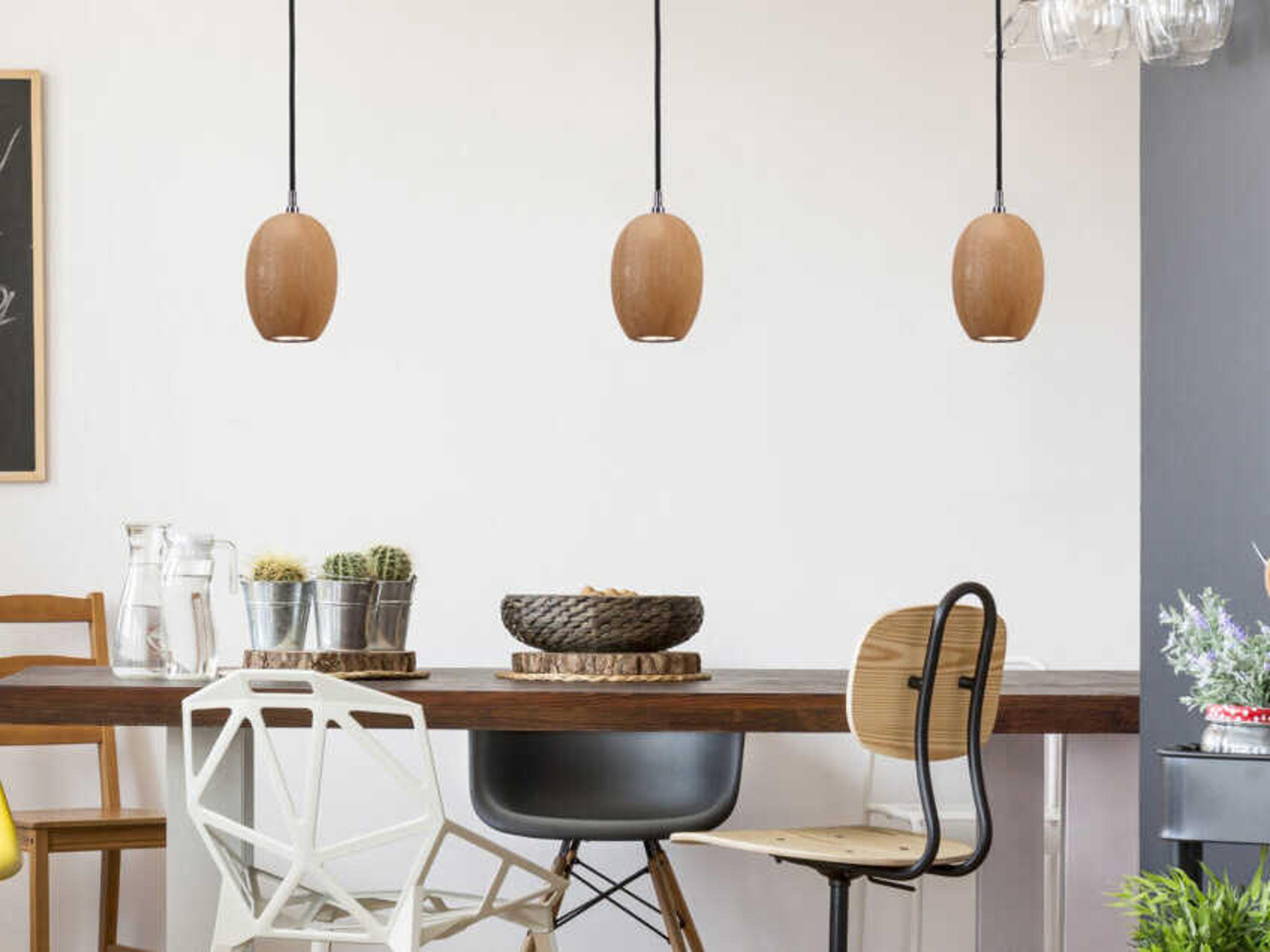 Luxcambra Creta 1-Light Chrome Brown Mini Pendant