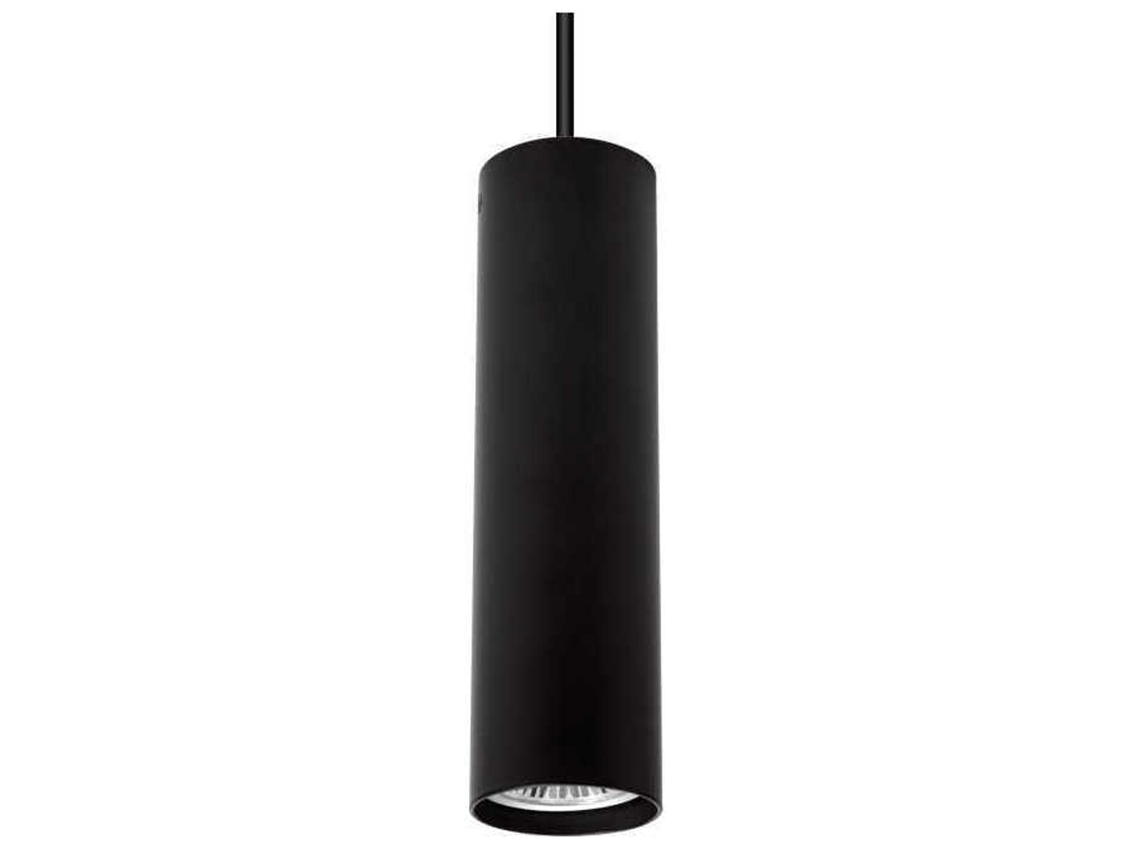 Kea 1-Light Black Cylinder Mini Pendant