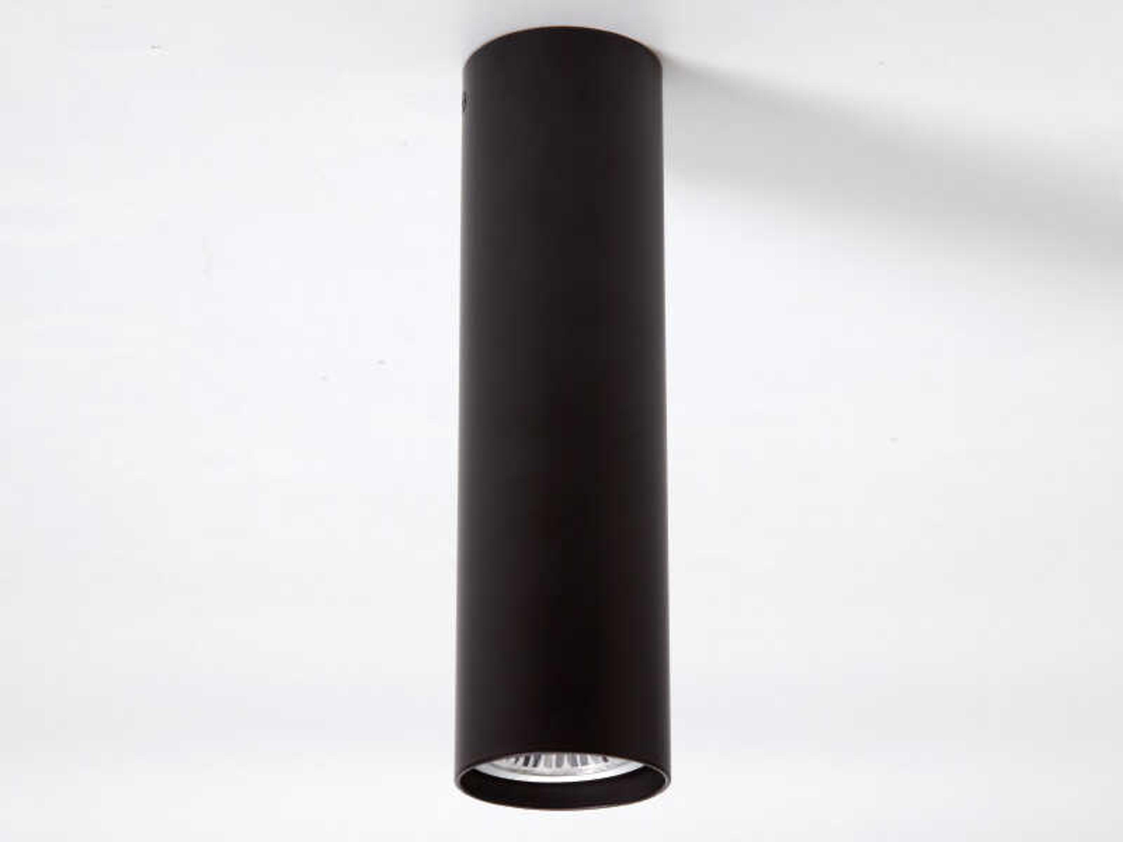 Kea 1-Light Black Cylinder Flush Mount