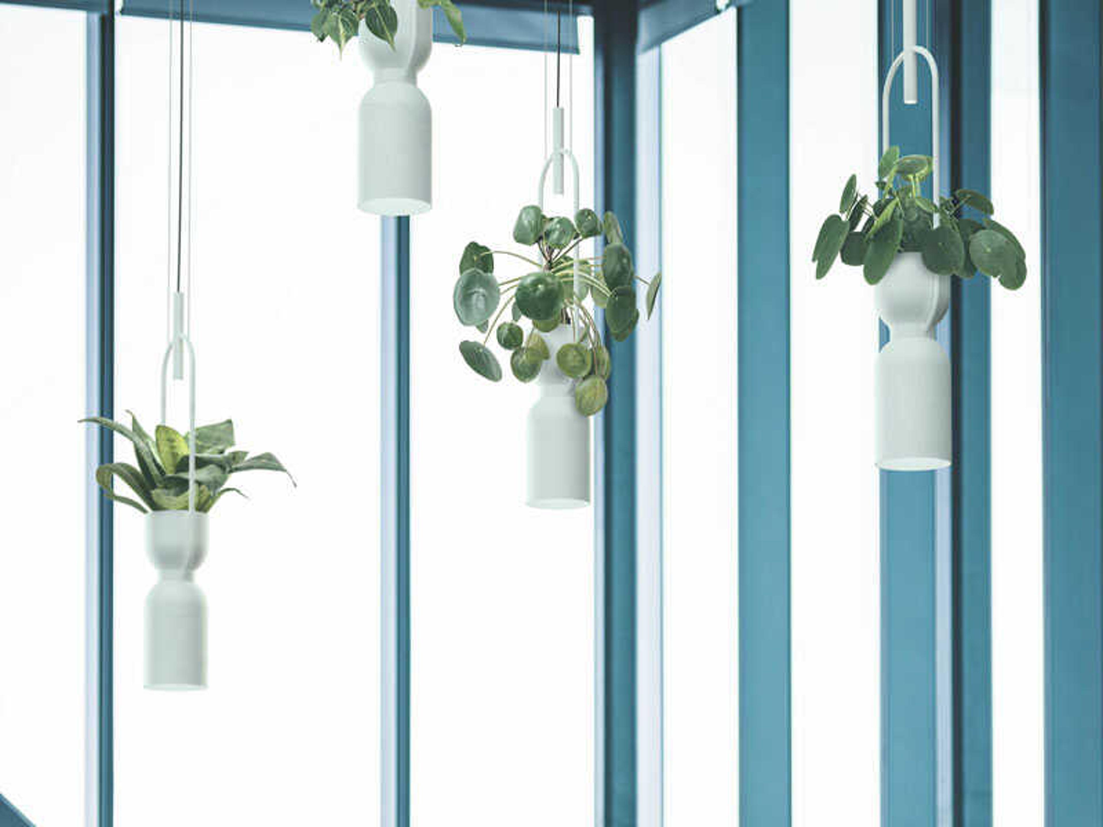 Luxcambra Oxygen 2-Light White Cylinder Mini Pendant