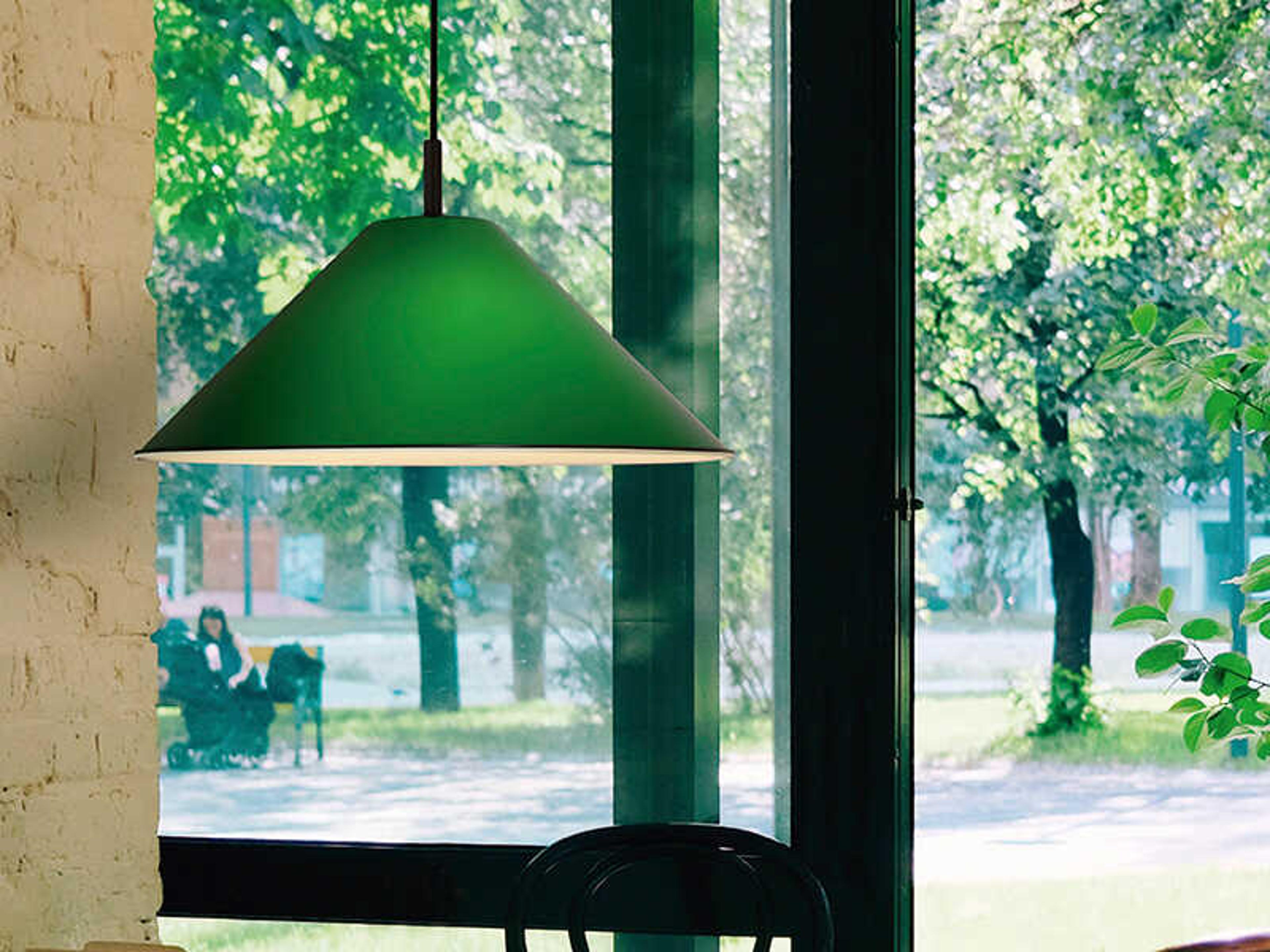 Luxcambra Conica 1-Light Black Green Pendant