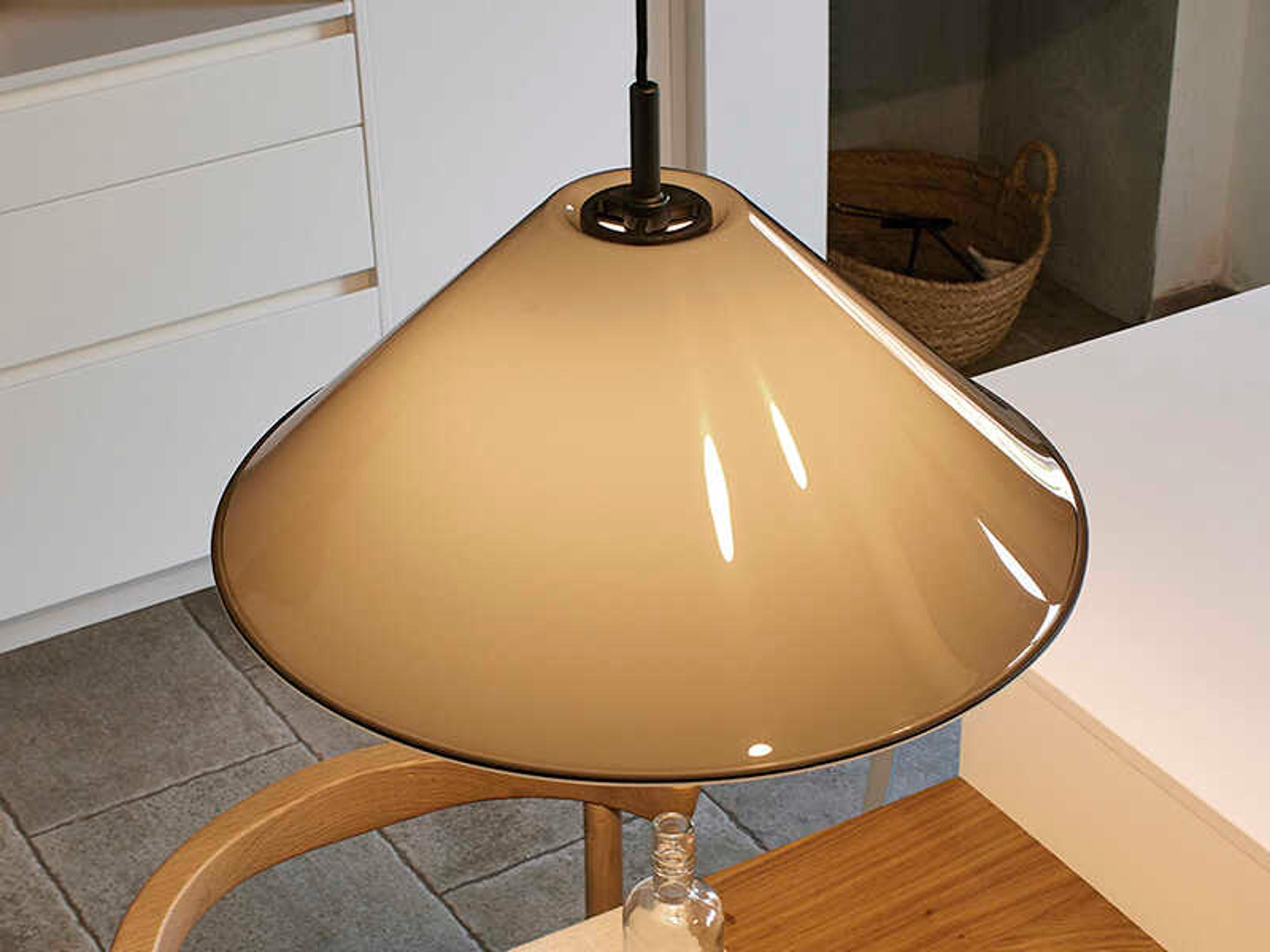 Luxcambra Conica 1-Light Black Gray Pendant