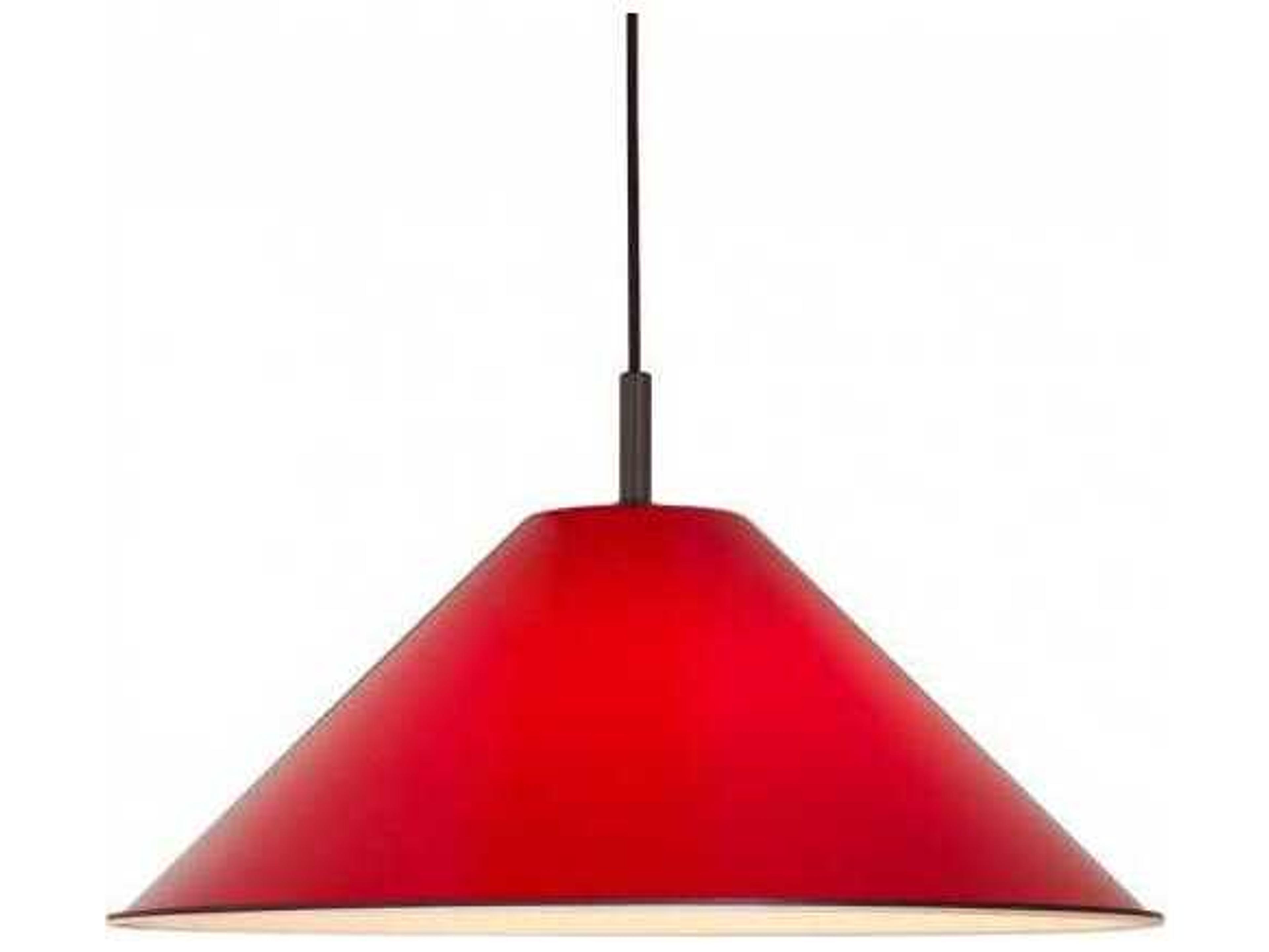 Conica 1-Light Black Red Pendant