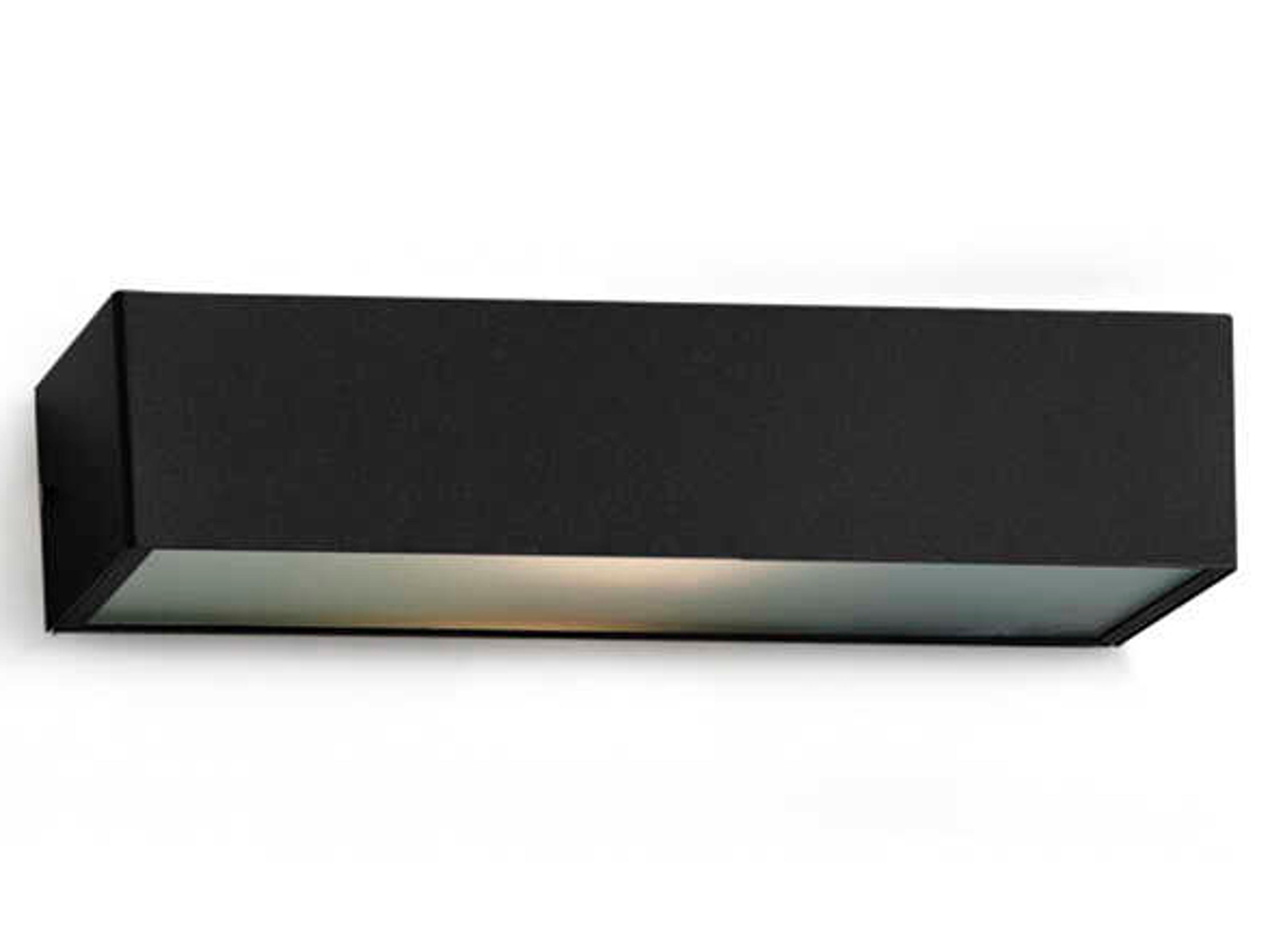 Line Maxi 1-Light Black Wall Sconce