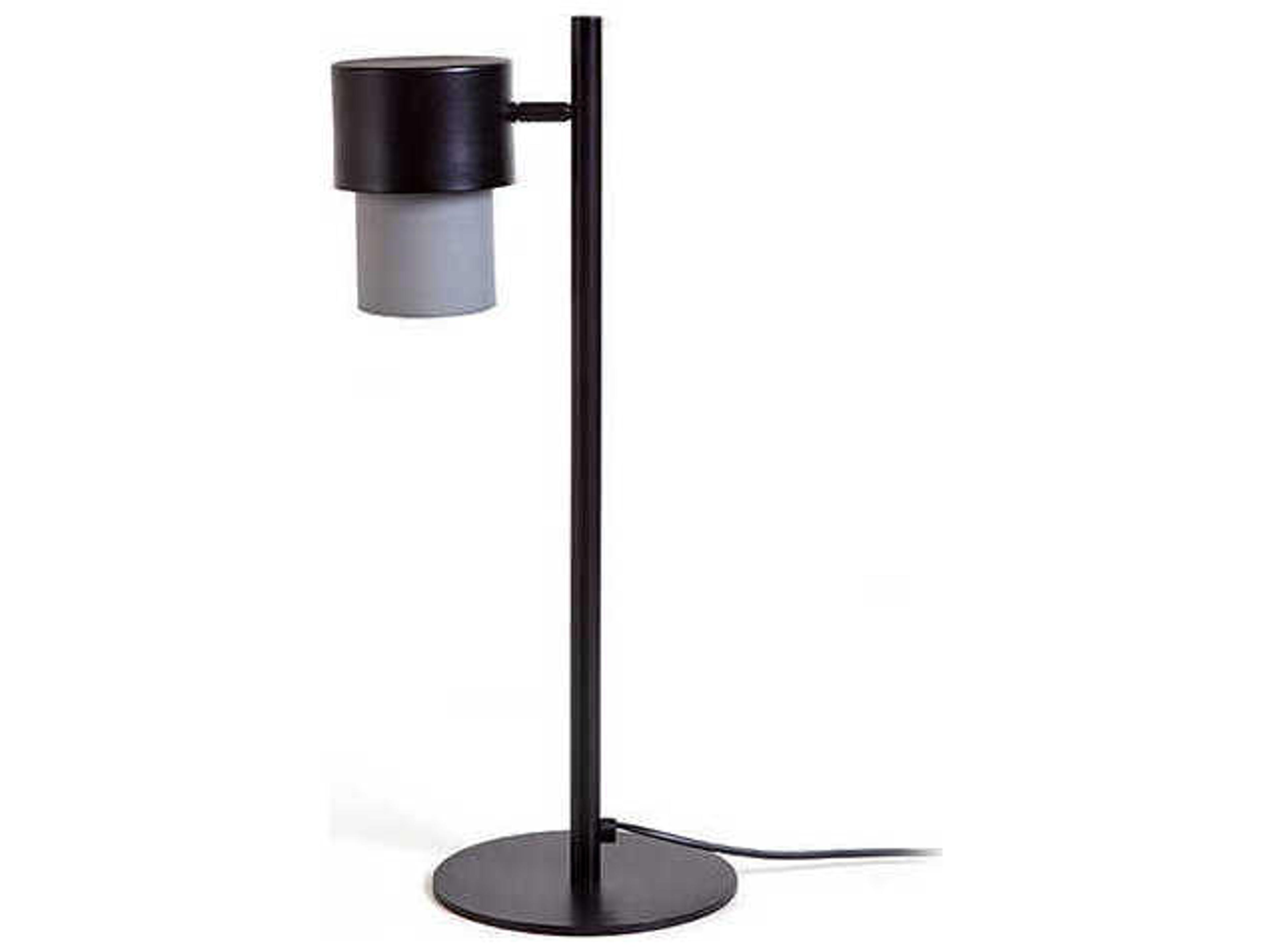 Kan Black Cold Grey Cotton Table Lamp