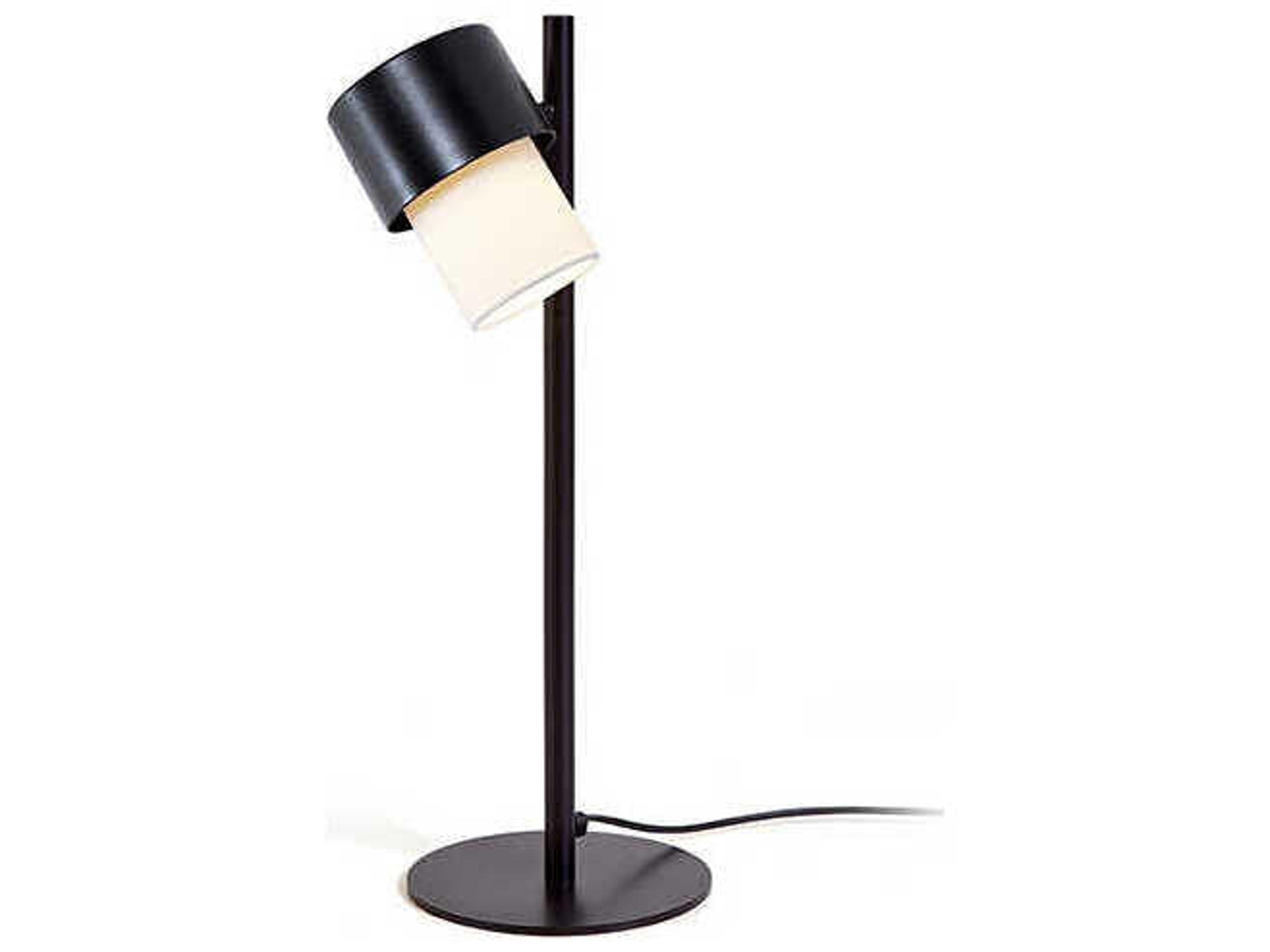 Kan Black White Cotton Table Lamp