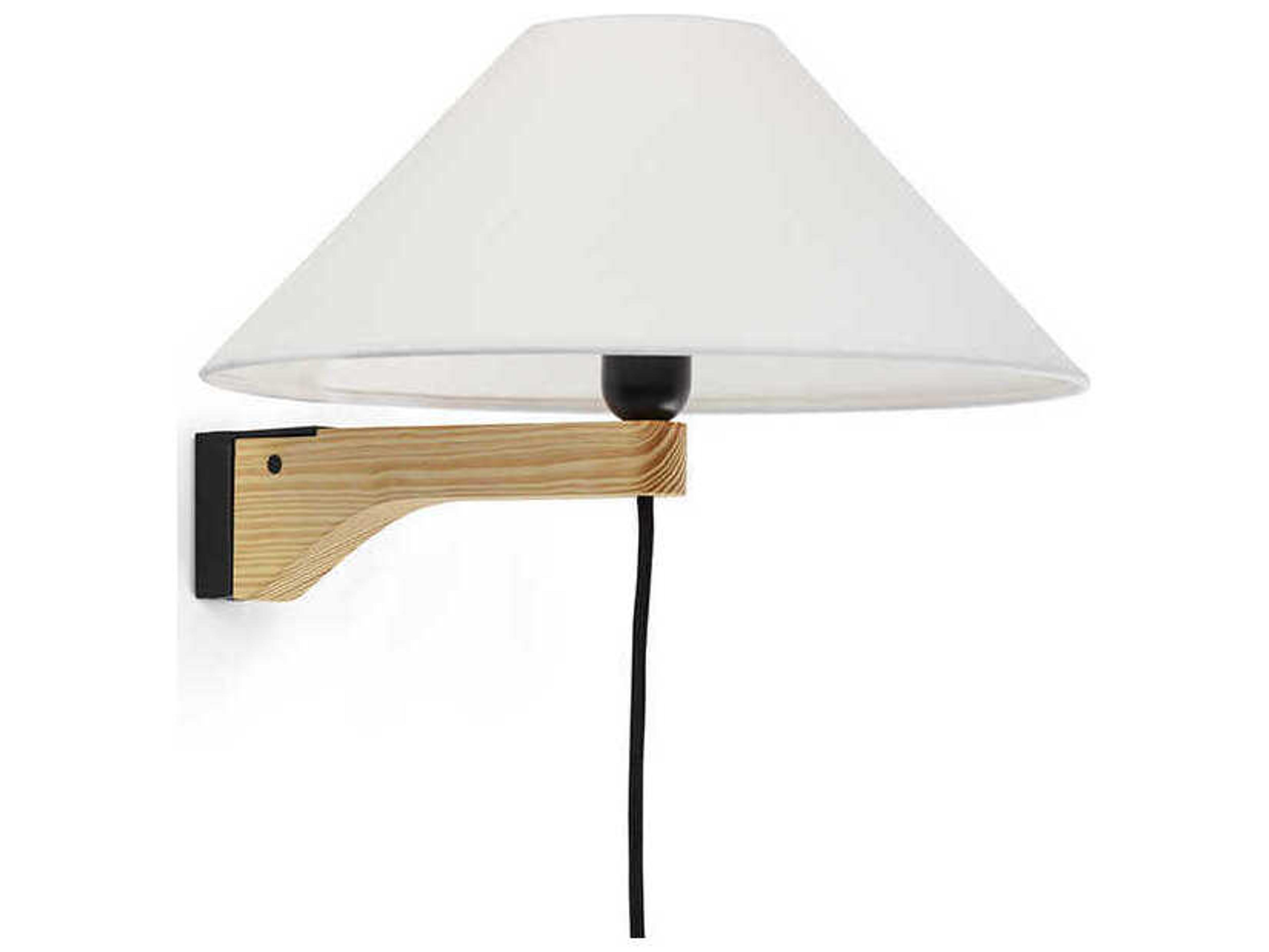 Clasica 1-Light Pinewood Melis Brown Wall Sconce