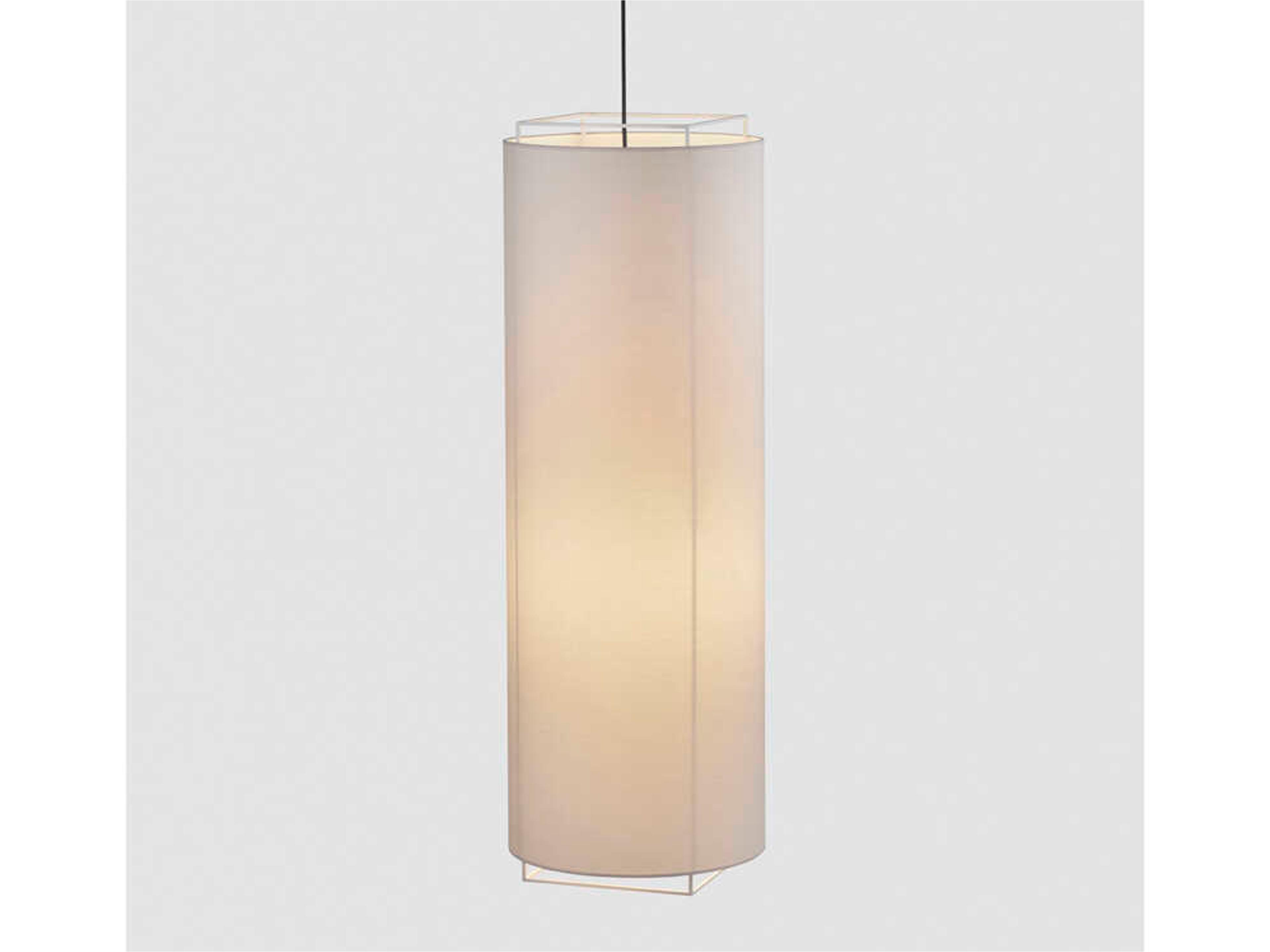 Lewit 2-Light Off White Cylinder Pendant