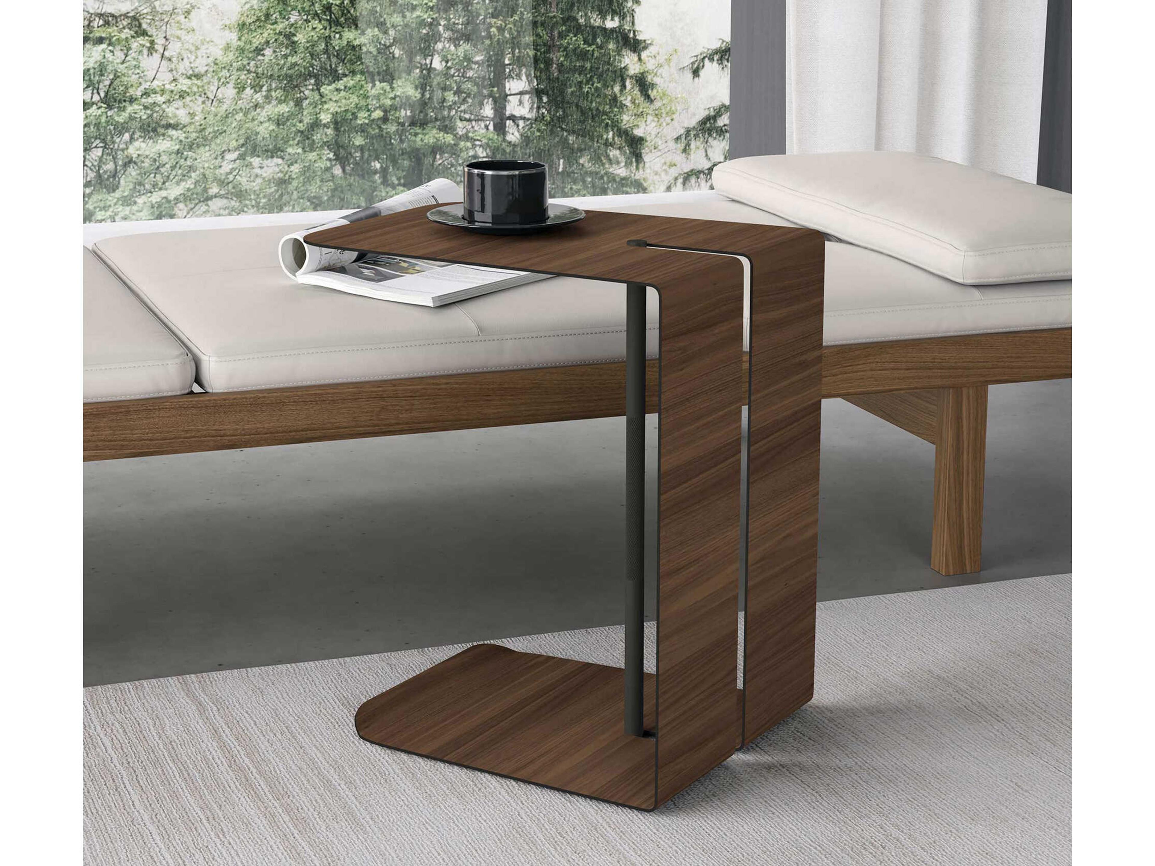 Luxcor Modluxe Dauphin Side Table in Walnut