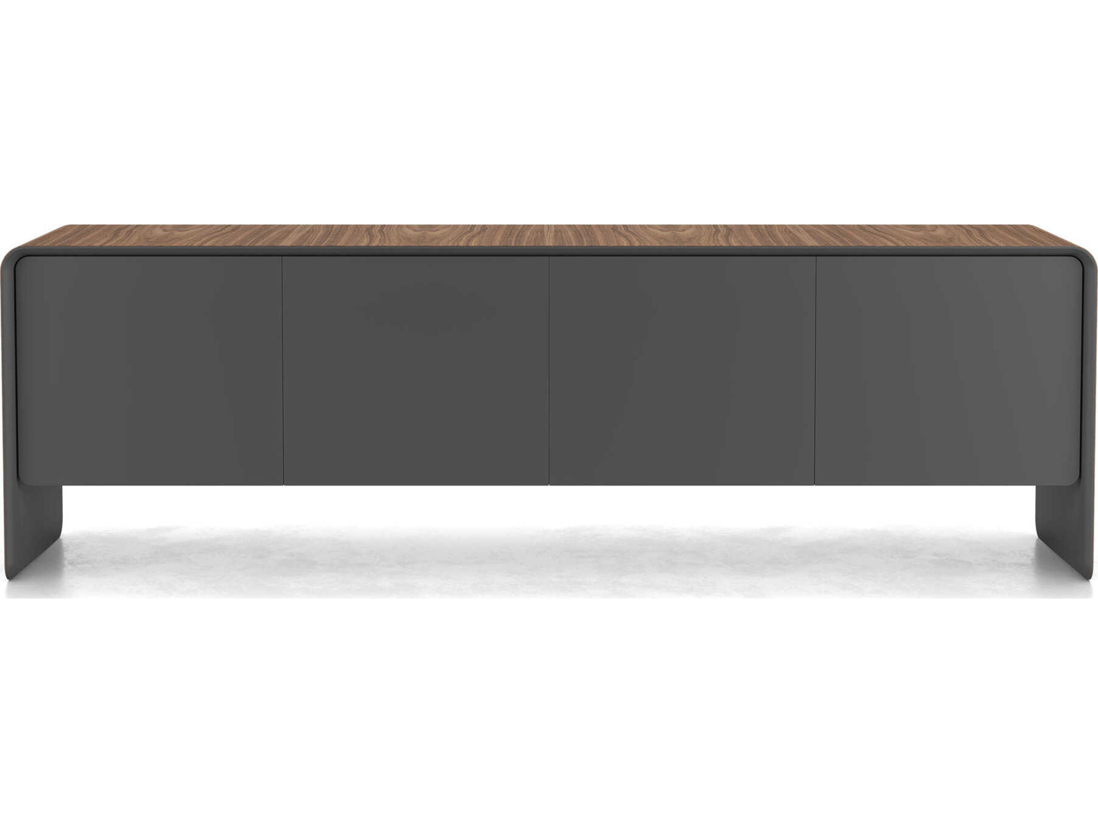 Luxcor Modluxe Lismore Sideboard in Walnut and Metallic Graphite