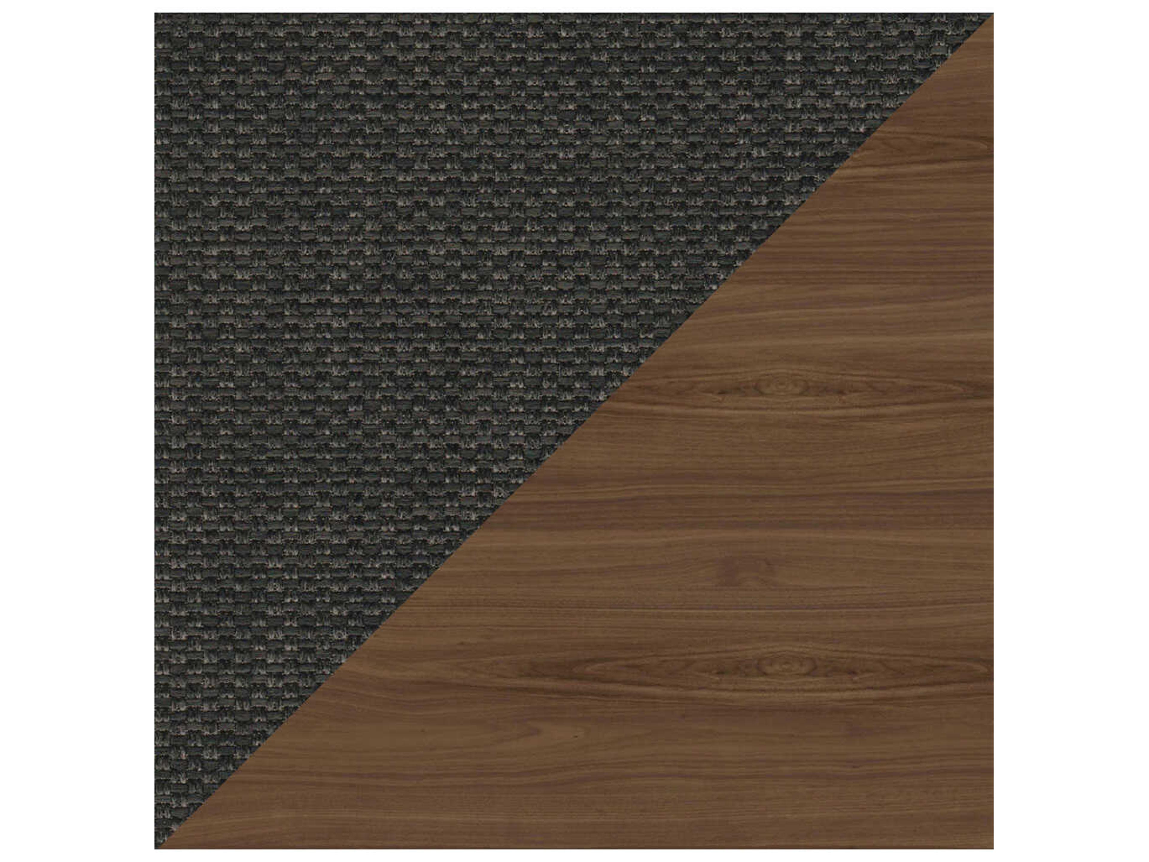 Luxcor Modluxe Akanji Bed Soft Carbon Fabric and Walnut / King