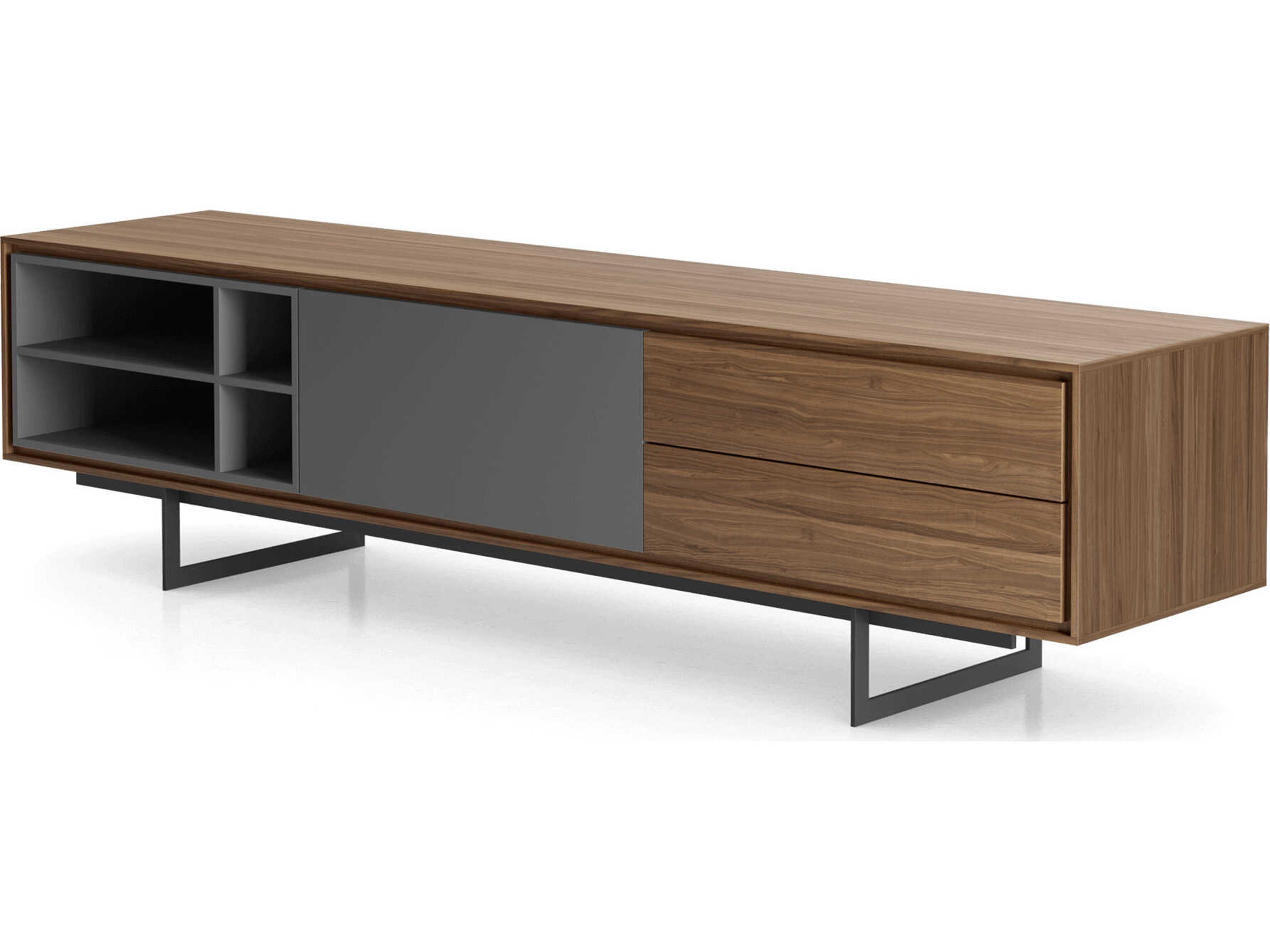 Luxcor Modluxe Crotone Media Cabinet Walnut