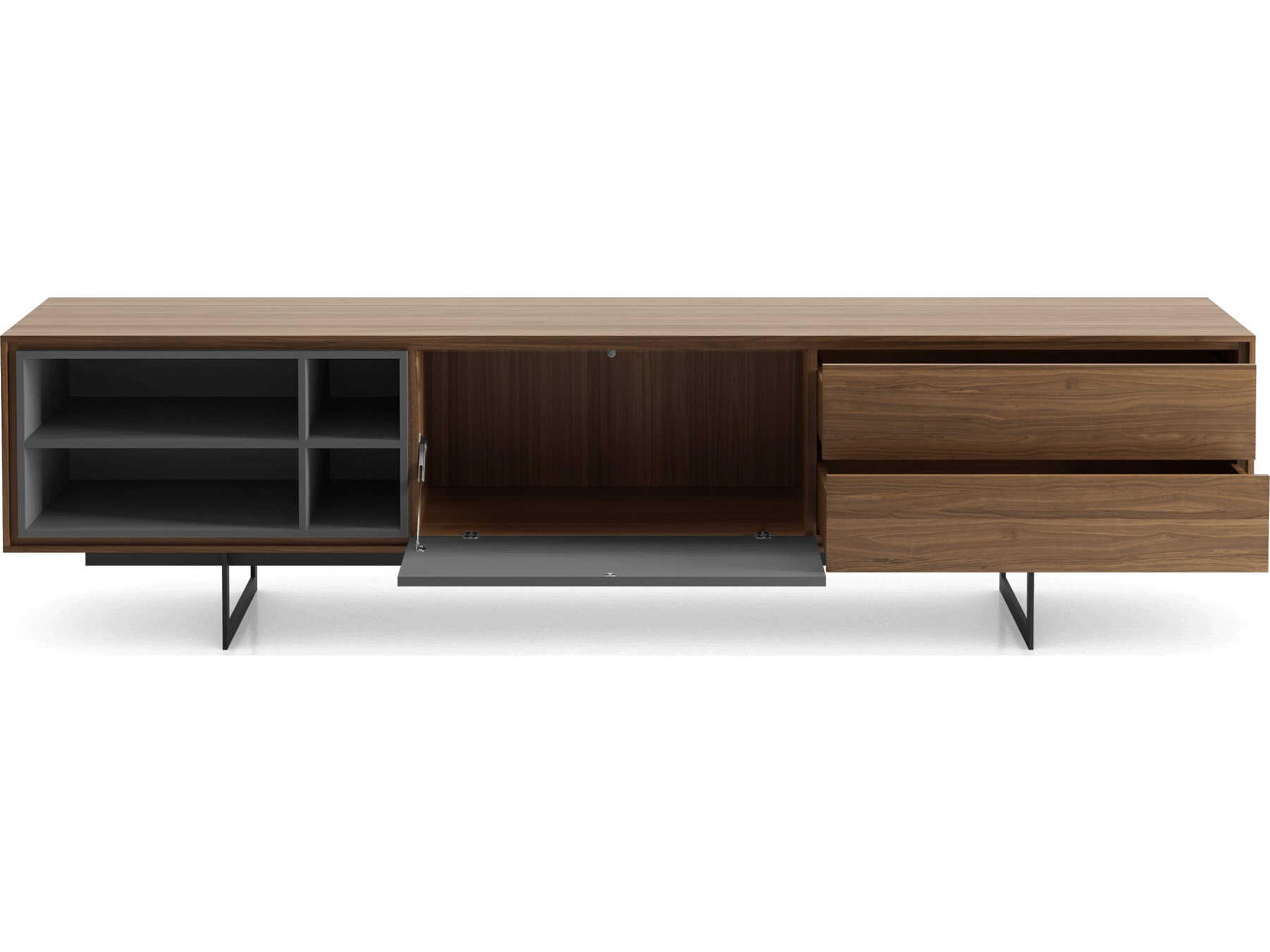 Luxcor Modluxe Crotone Media Cabinet Walnut