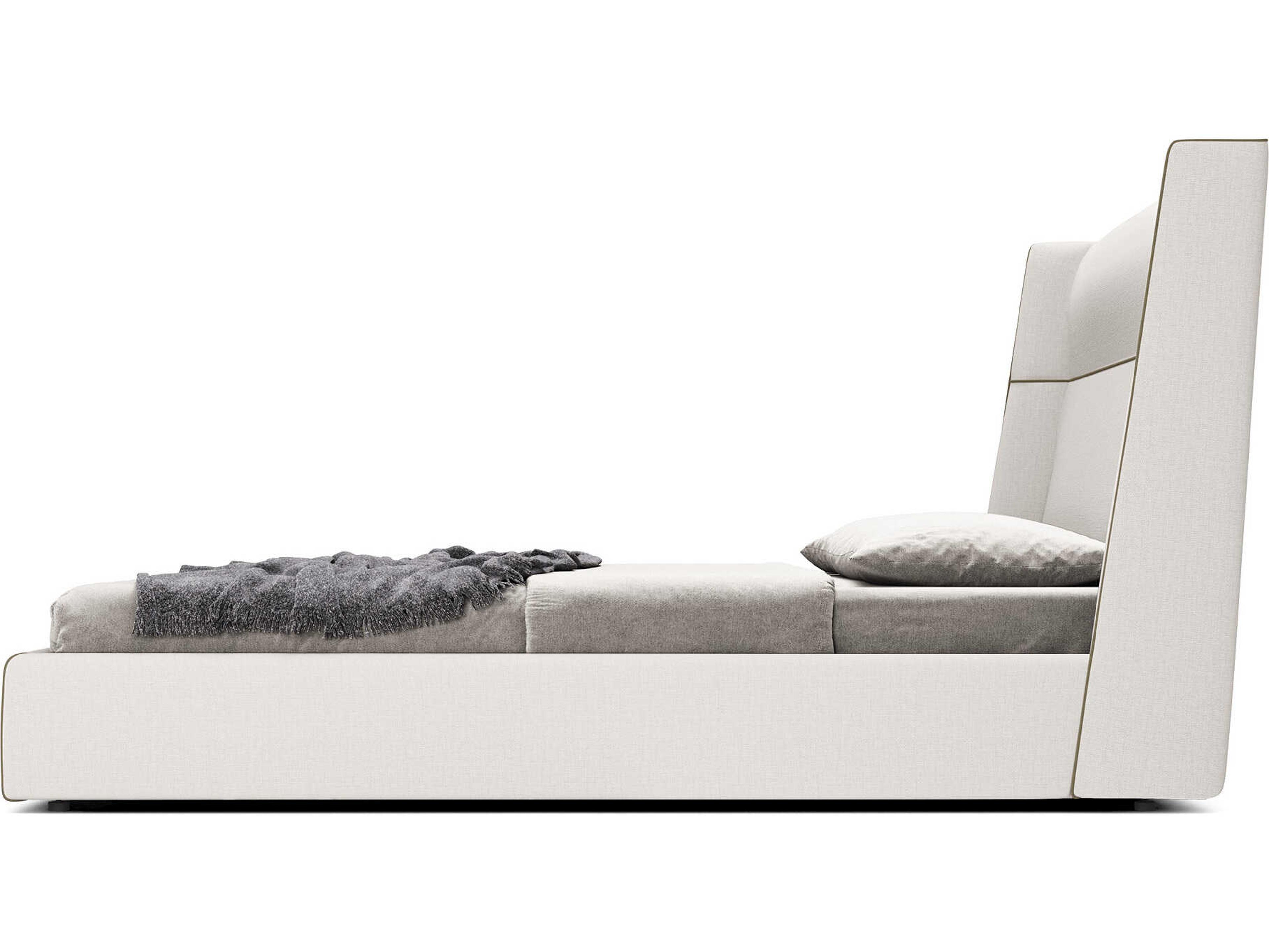 Luxcor Modluxe Bexley Bed Chalk Fabric / King