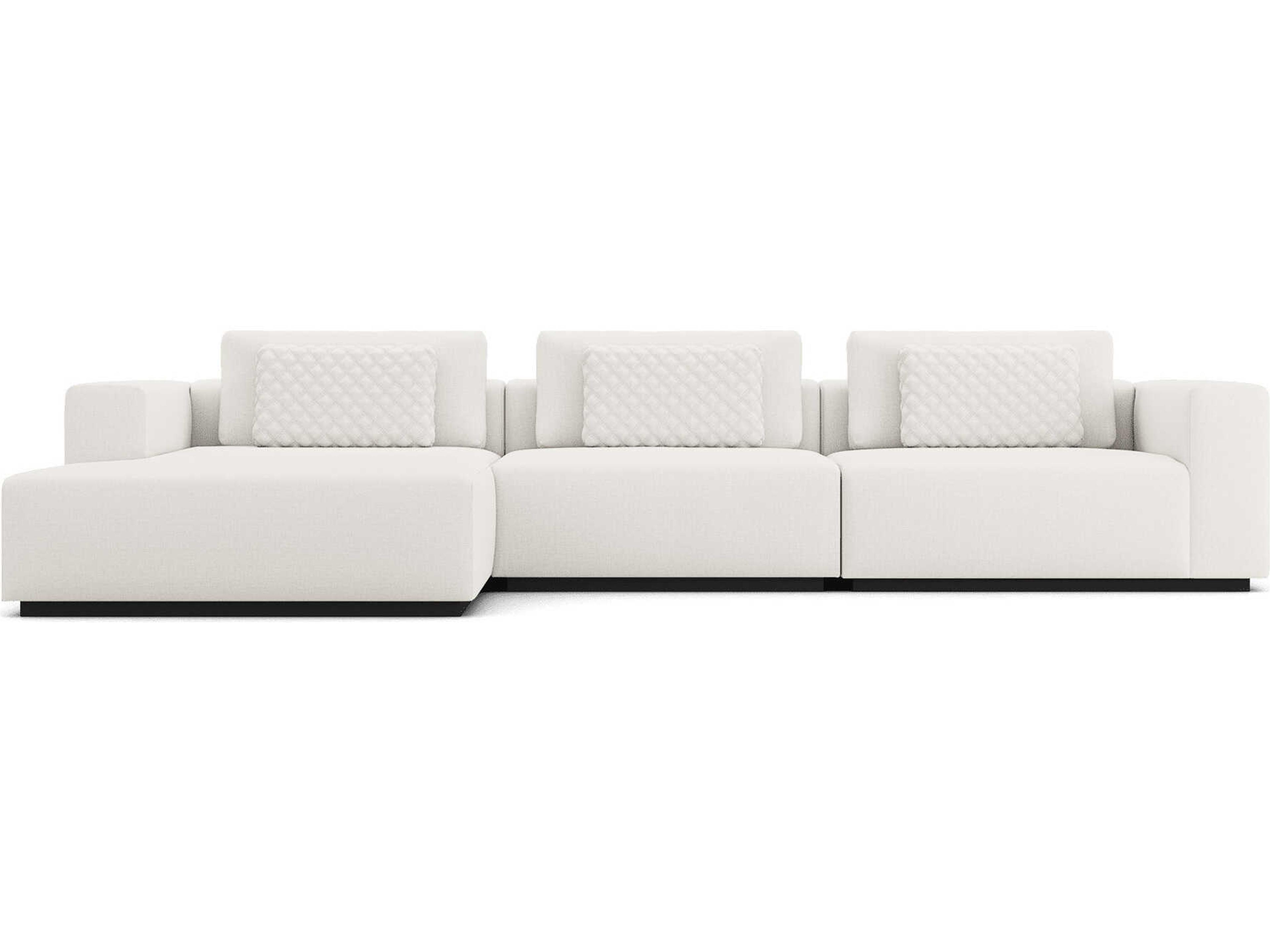 Luxcor Modluxe Siena Modular Sofa 07 Chalk Fabric / Left-Facing Chaise