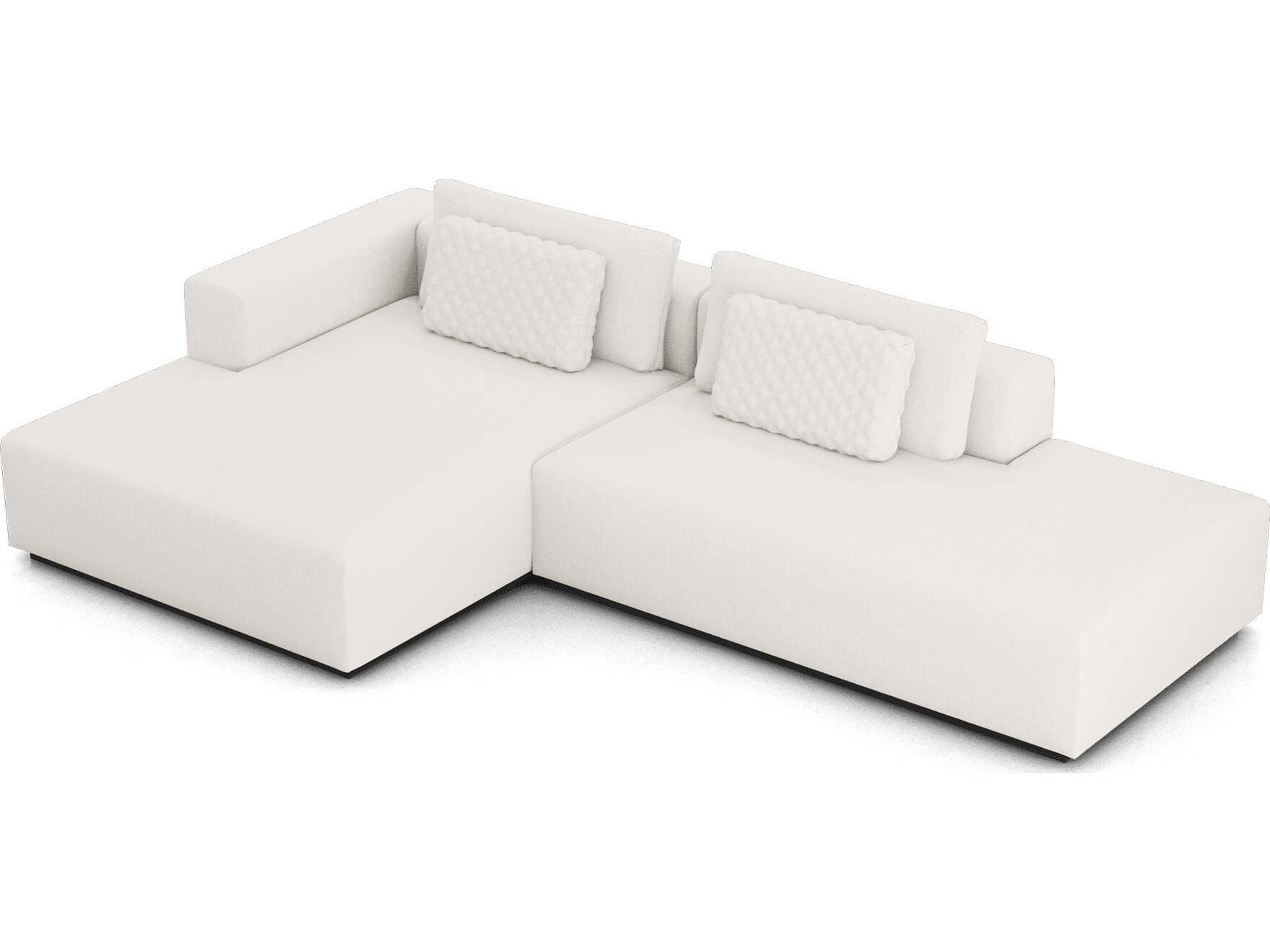 Luxcor Modluxe Siena Modular Sofa 08 Chalk Fabric / Left-Facing Chaise