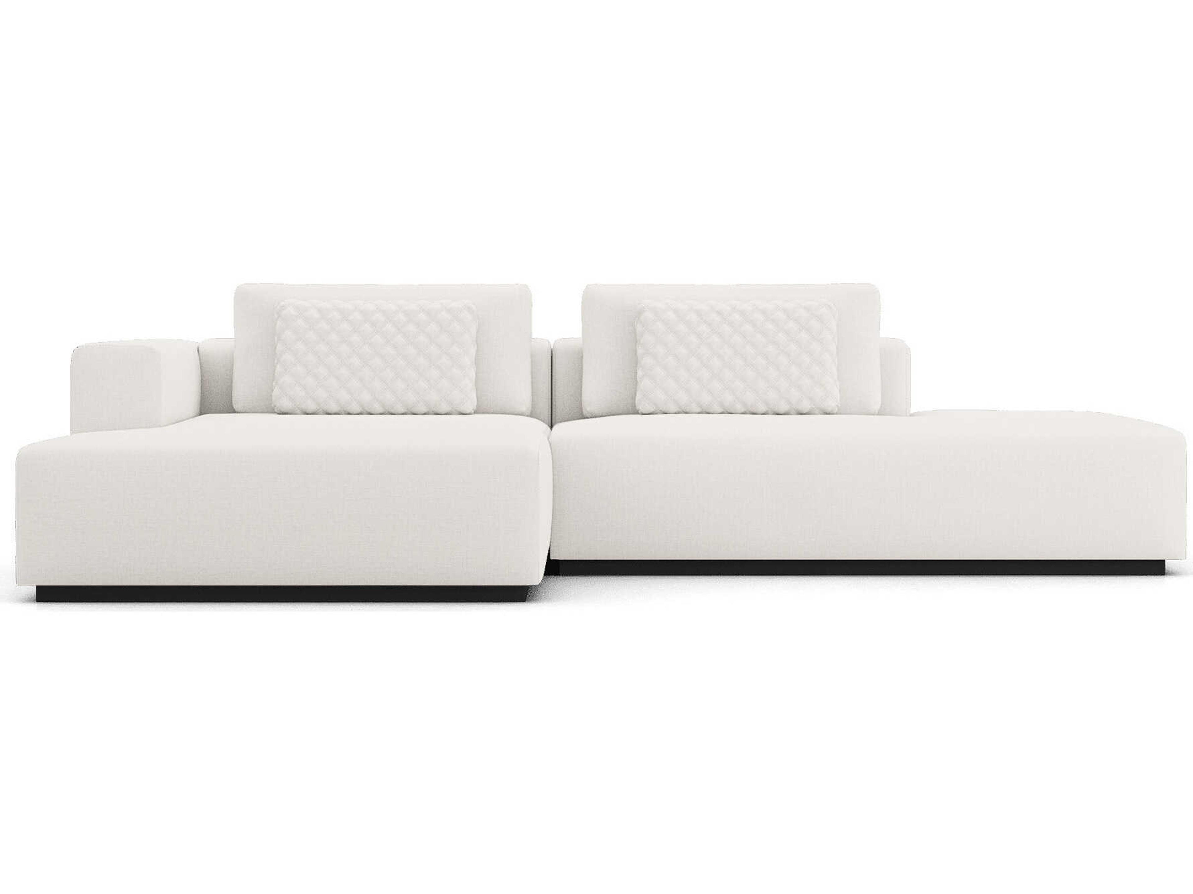 Luxcor Modluxe Siena Modular Sofa 08 Chalk Fabric / Left-Facing Chaise