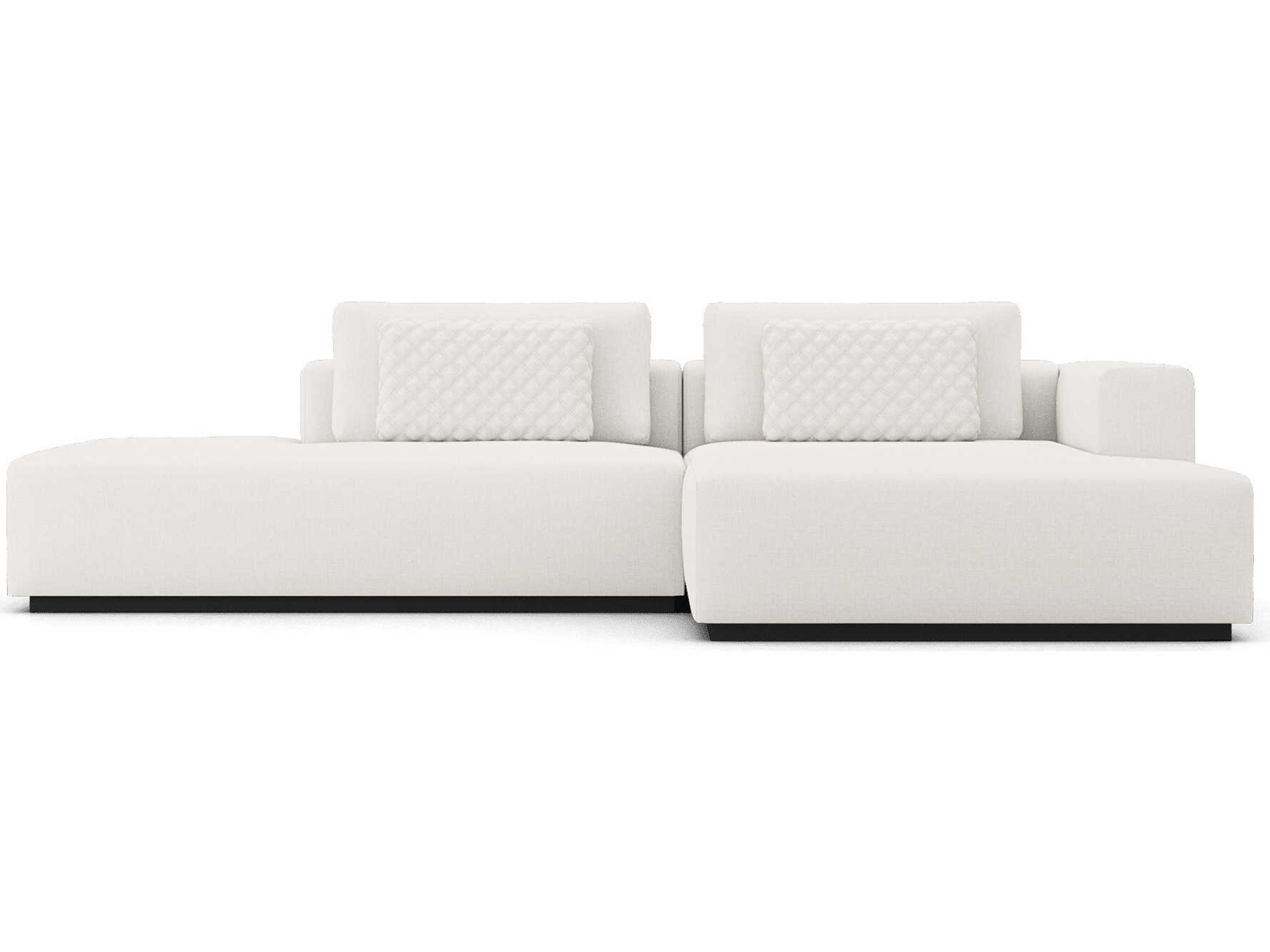 Luxcor Modluxe Siena Modular Sofa 08 Chalk Fabric / Right-Facing Chaise
