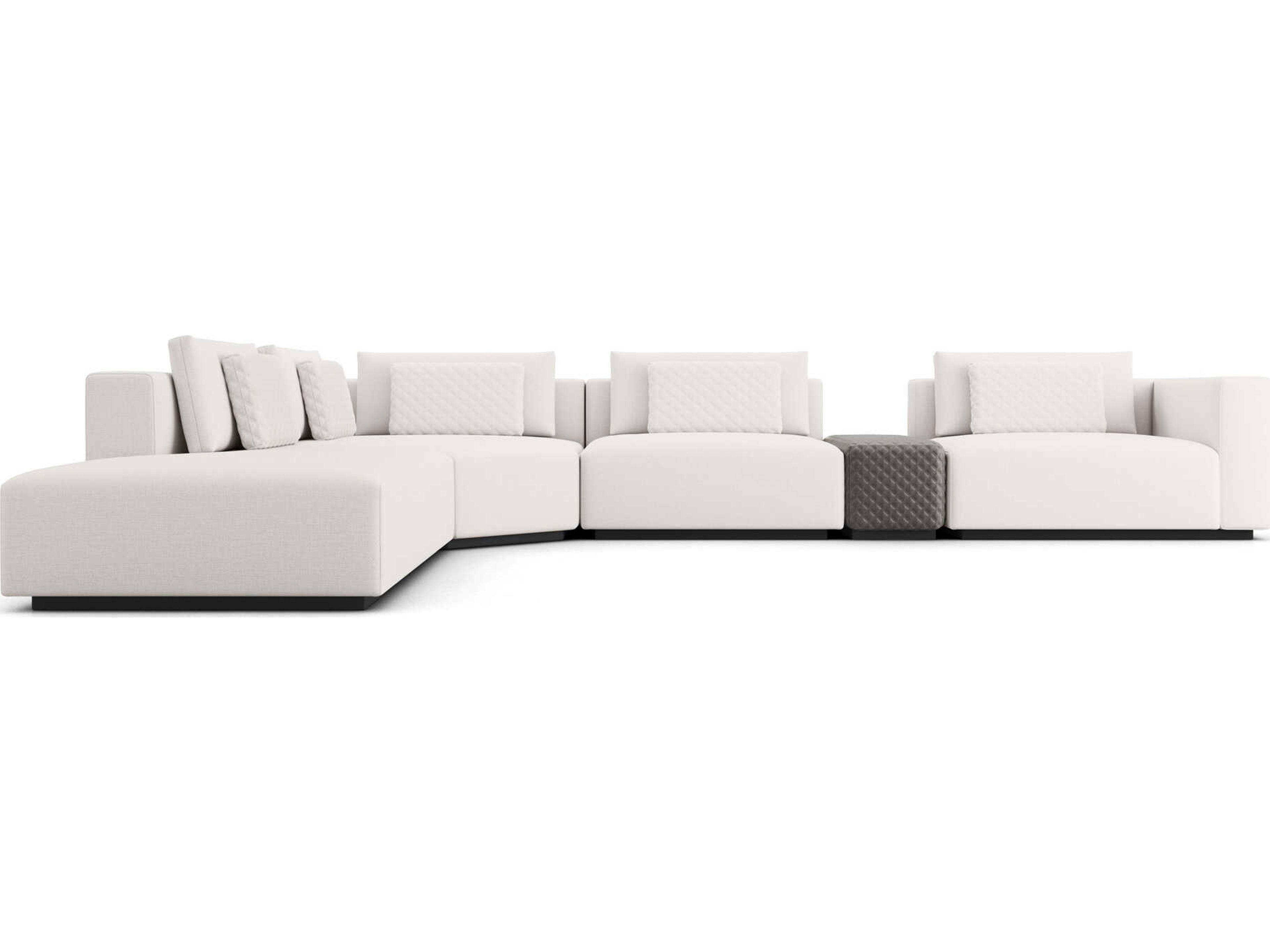 Luxcor Modluxe Siena Modular Sofa 30 Chalk Fabric / Right-Facing Arm
