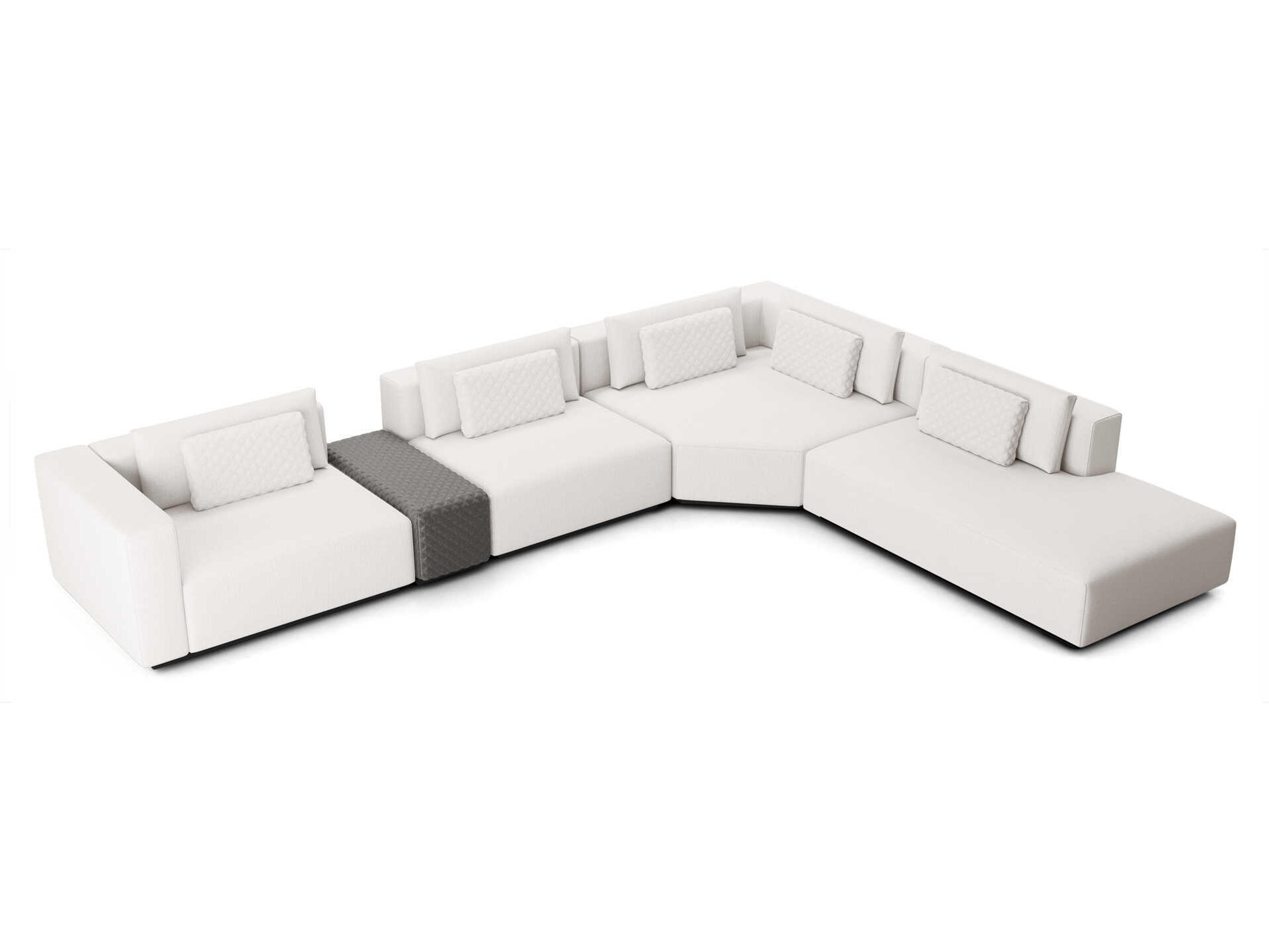 Luxcor Modluxe Siena Modular Sofa 30 Chalk Fabric / Left-Facing Arm