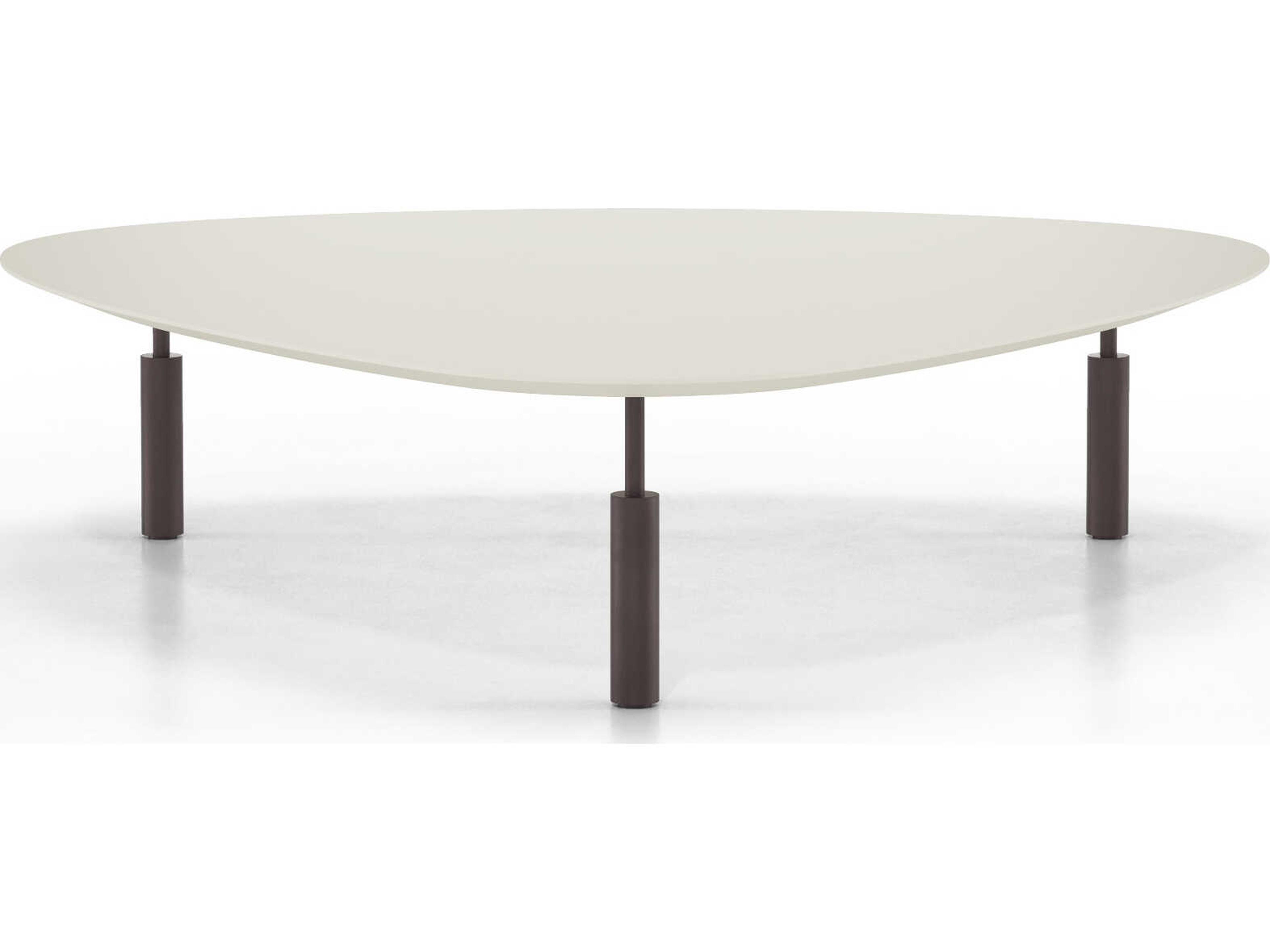 Luxcor Modluxe Livingston Coffee Table Low in Almond and Matte Chocolate