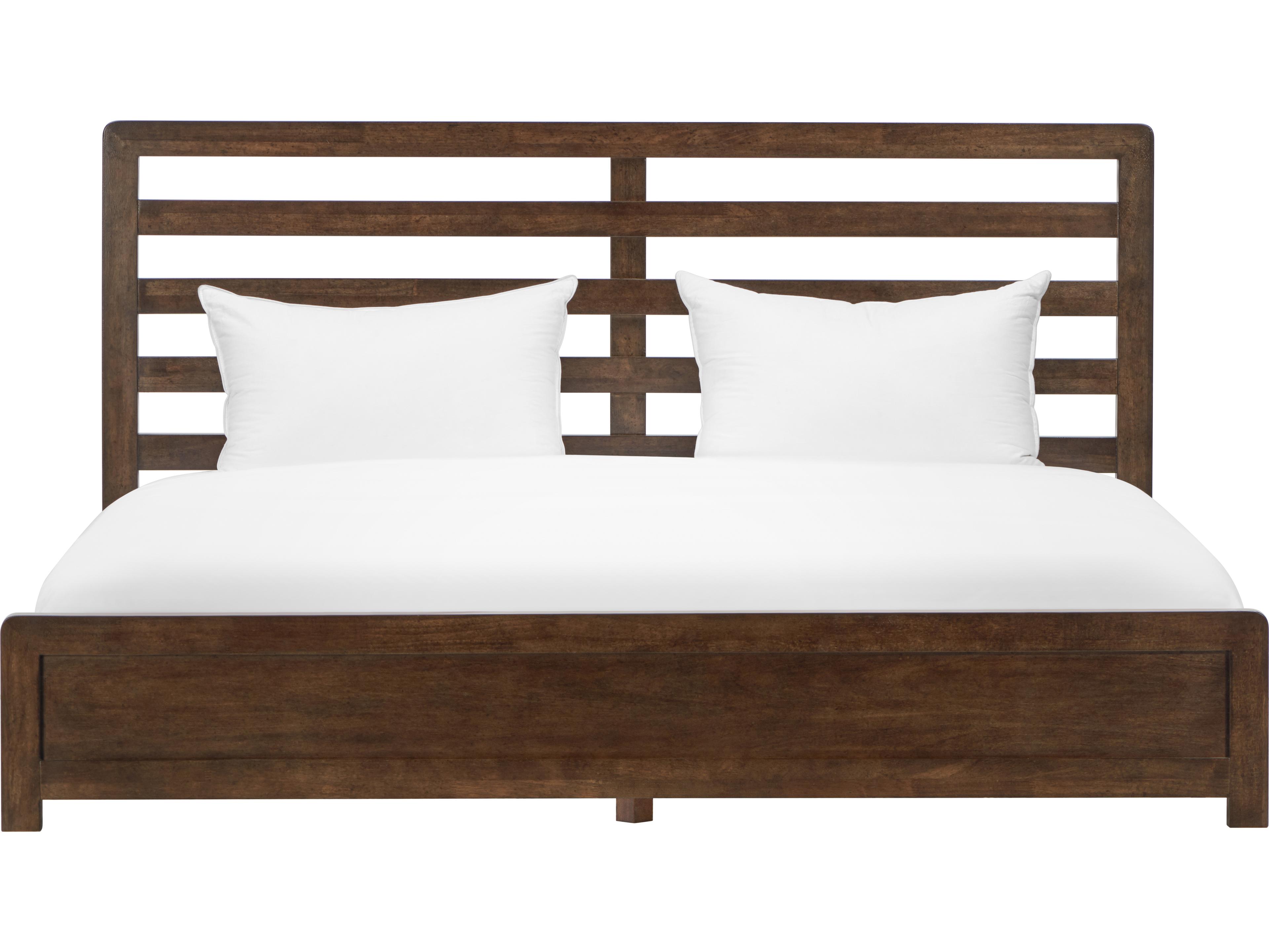 Luxecor Atelier Brown Oak Wood Queen Platform Bed
