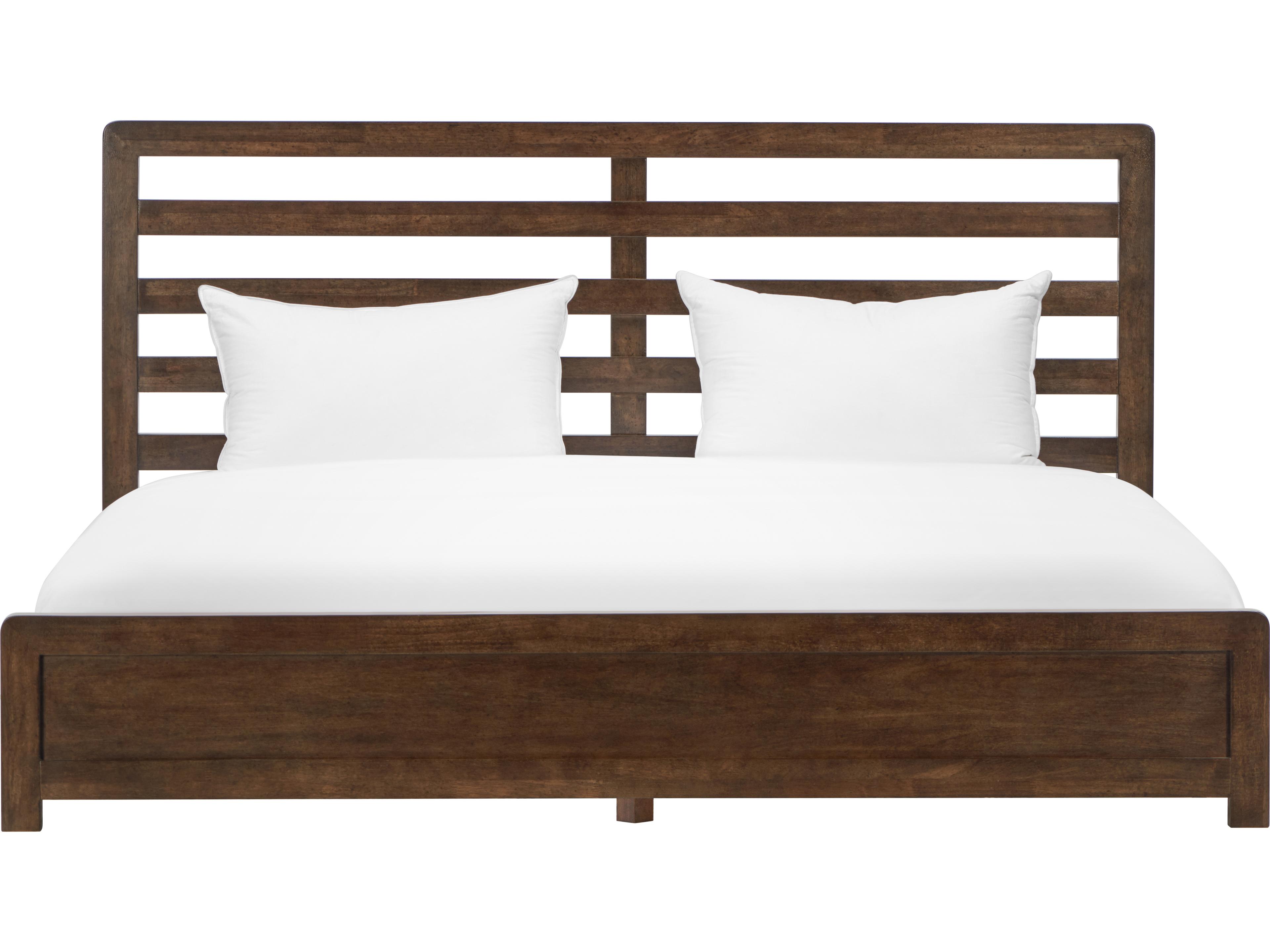 Luxecor Atelier Brown Oak Wood King Platform Bed