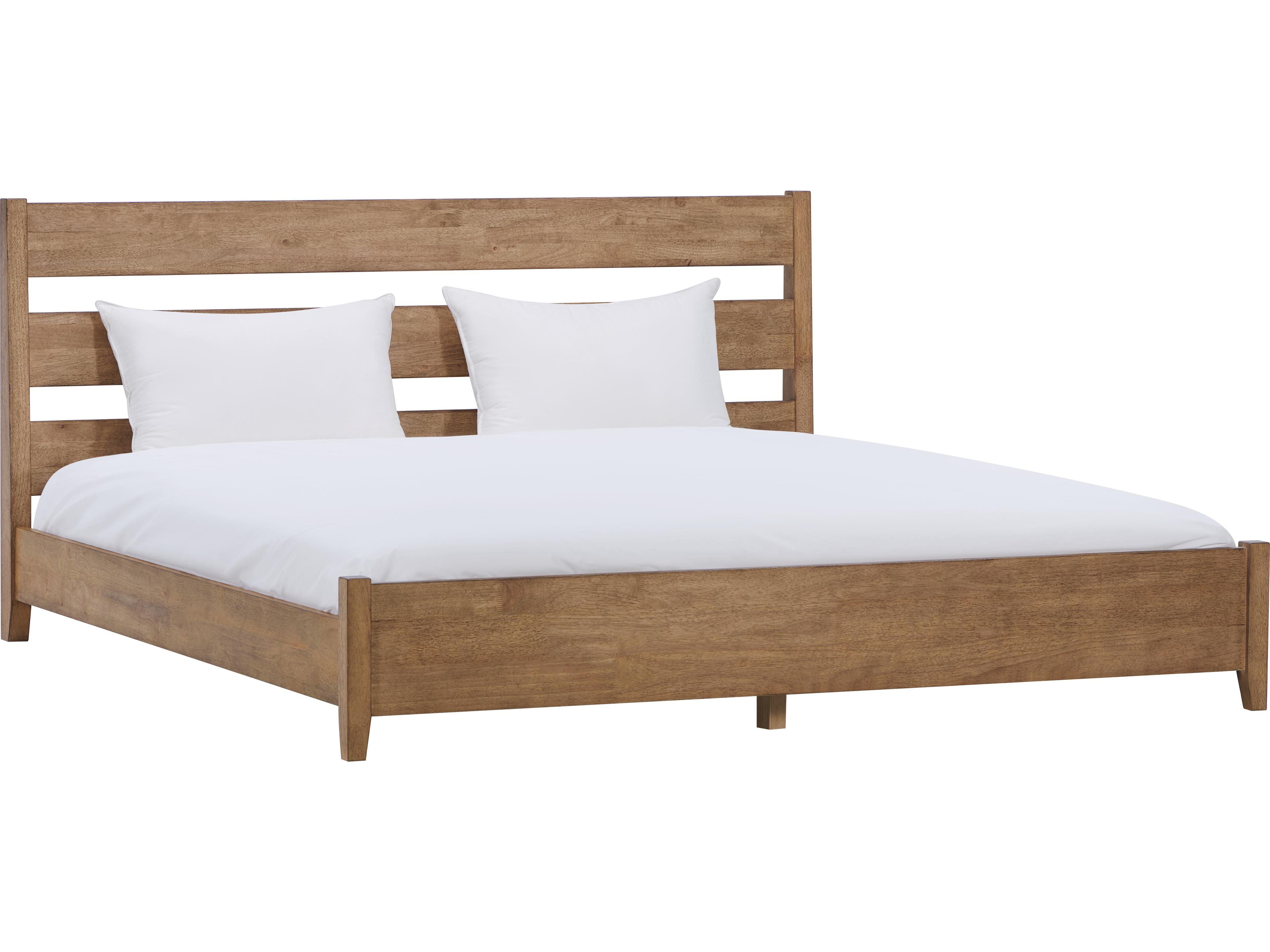 Luxecor Atelier Natural Oak Wood King Platform Bed
