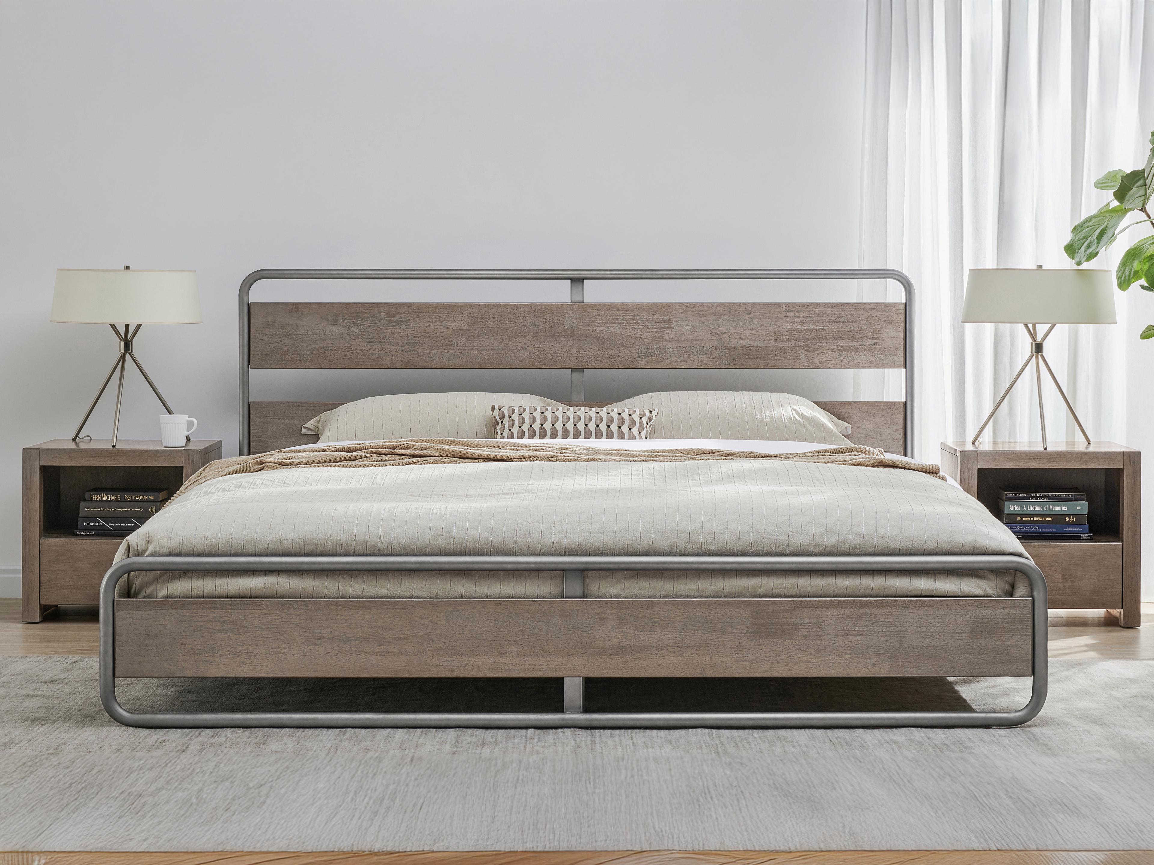 Luxecor Atelier Natural Oak Wood Queen Platform Bed